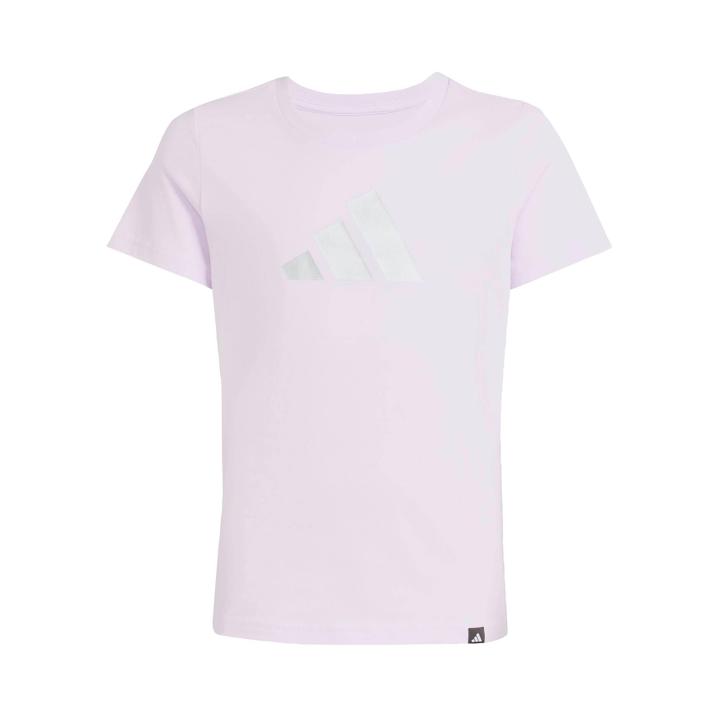 adidas Everyday Glam Graphic T-shirt Pige - syren, hvid