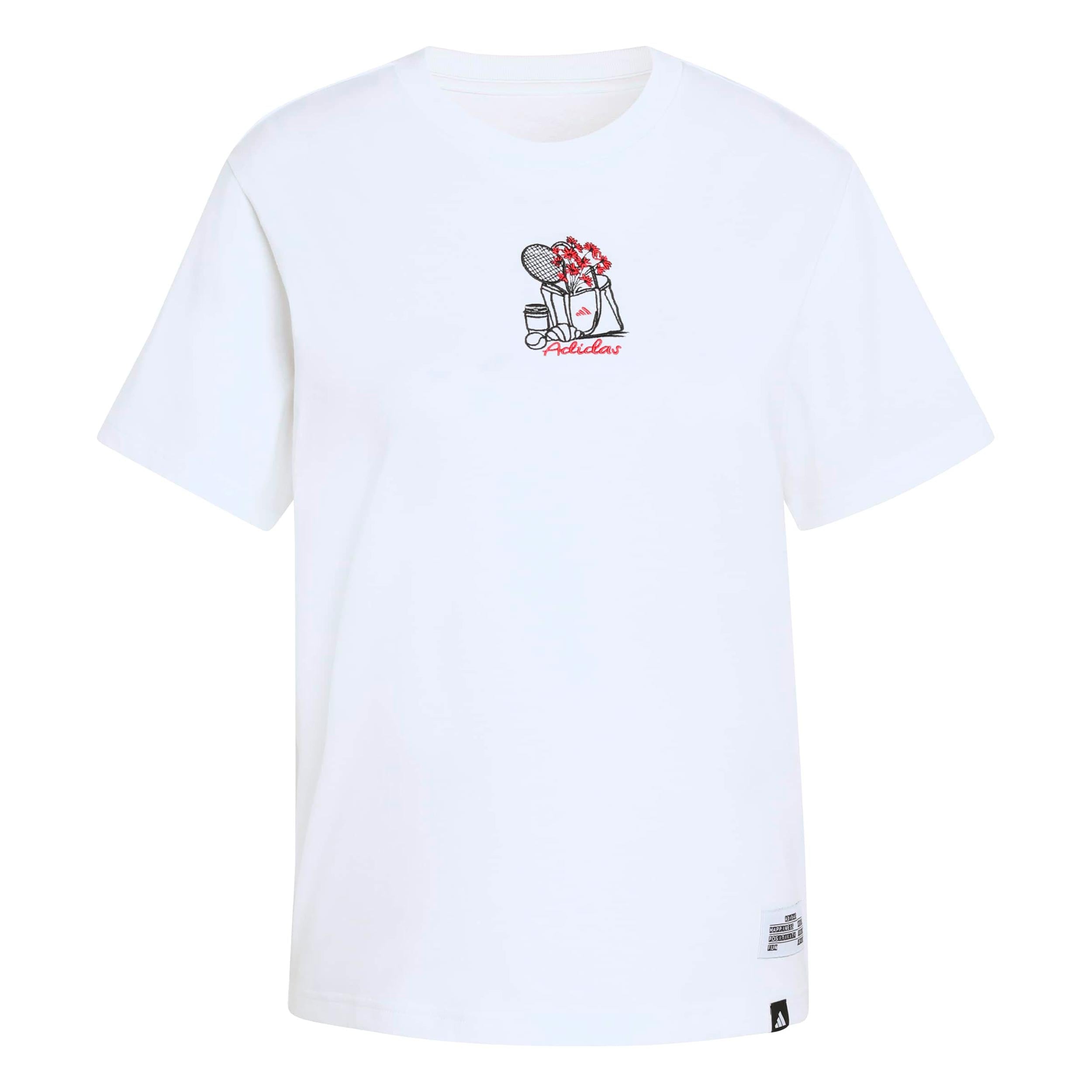 adidas MINI Embroidery Graphic T-shirt Damer - hvid, flerfarvet