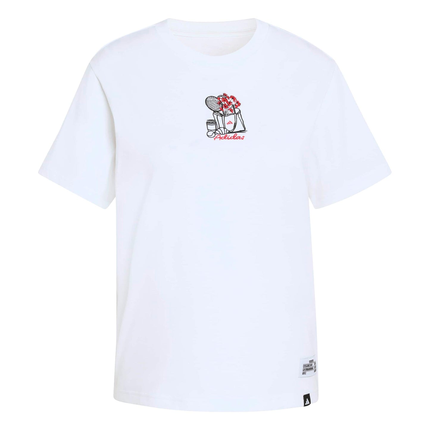 adidas MINI Embroidery Graphic T-shirt Damer - hvid, flerfarvet