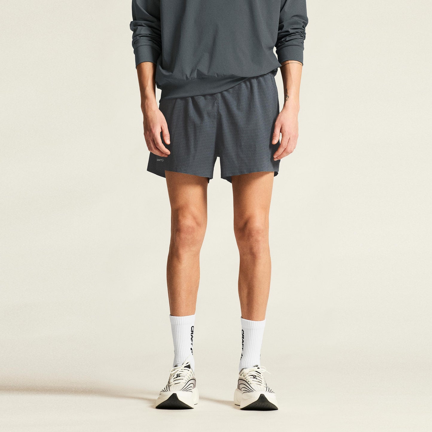 Craft Hypervent Structure Løbeshorts Herrer - antracit