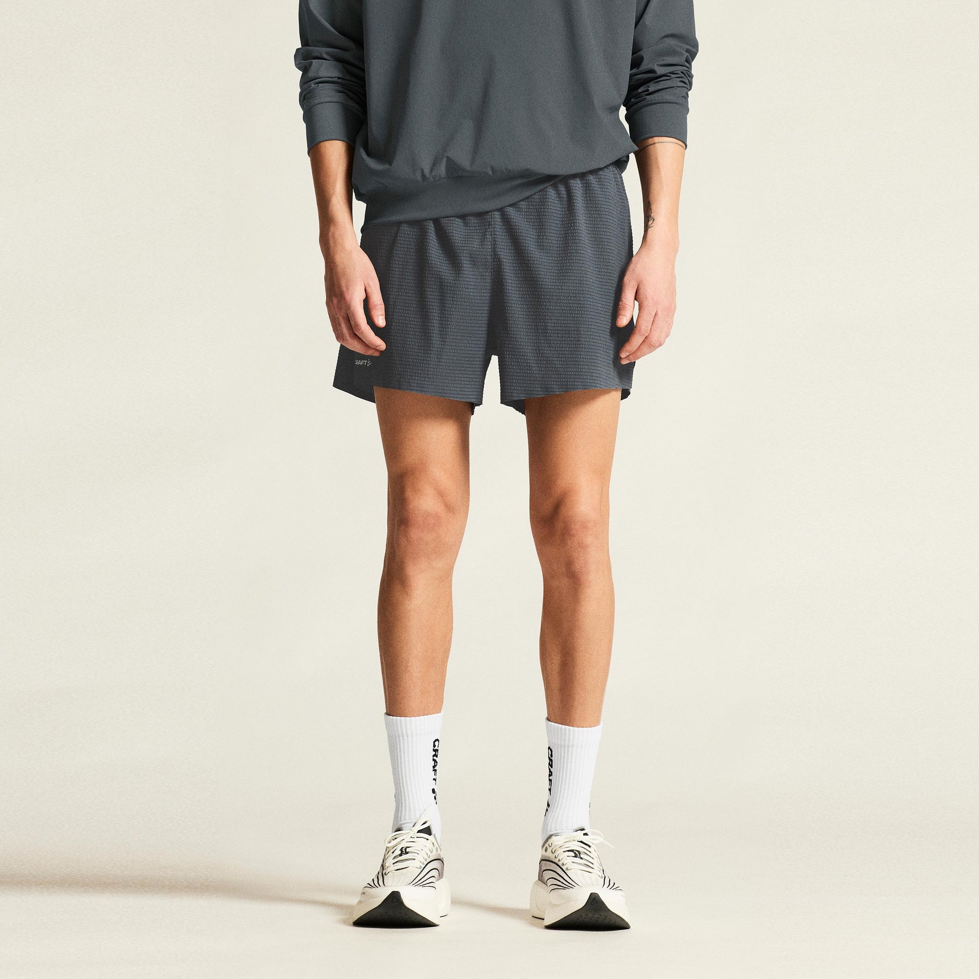 Craft Hypervent Structure Løbeshorts Herrer - antracit