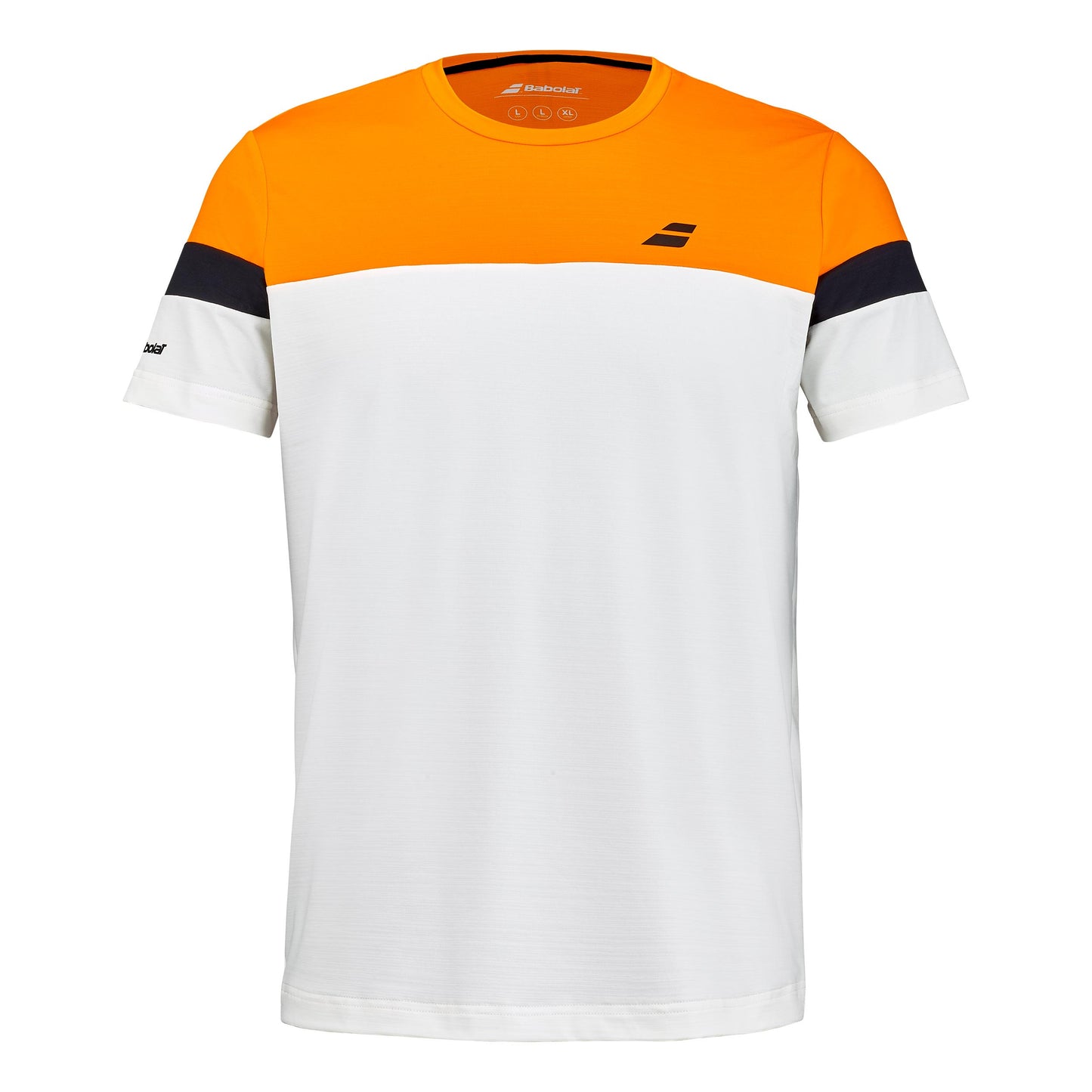 Babolat Performance Crew Neck T-shirt Herrer - creme, orange
