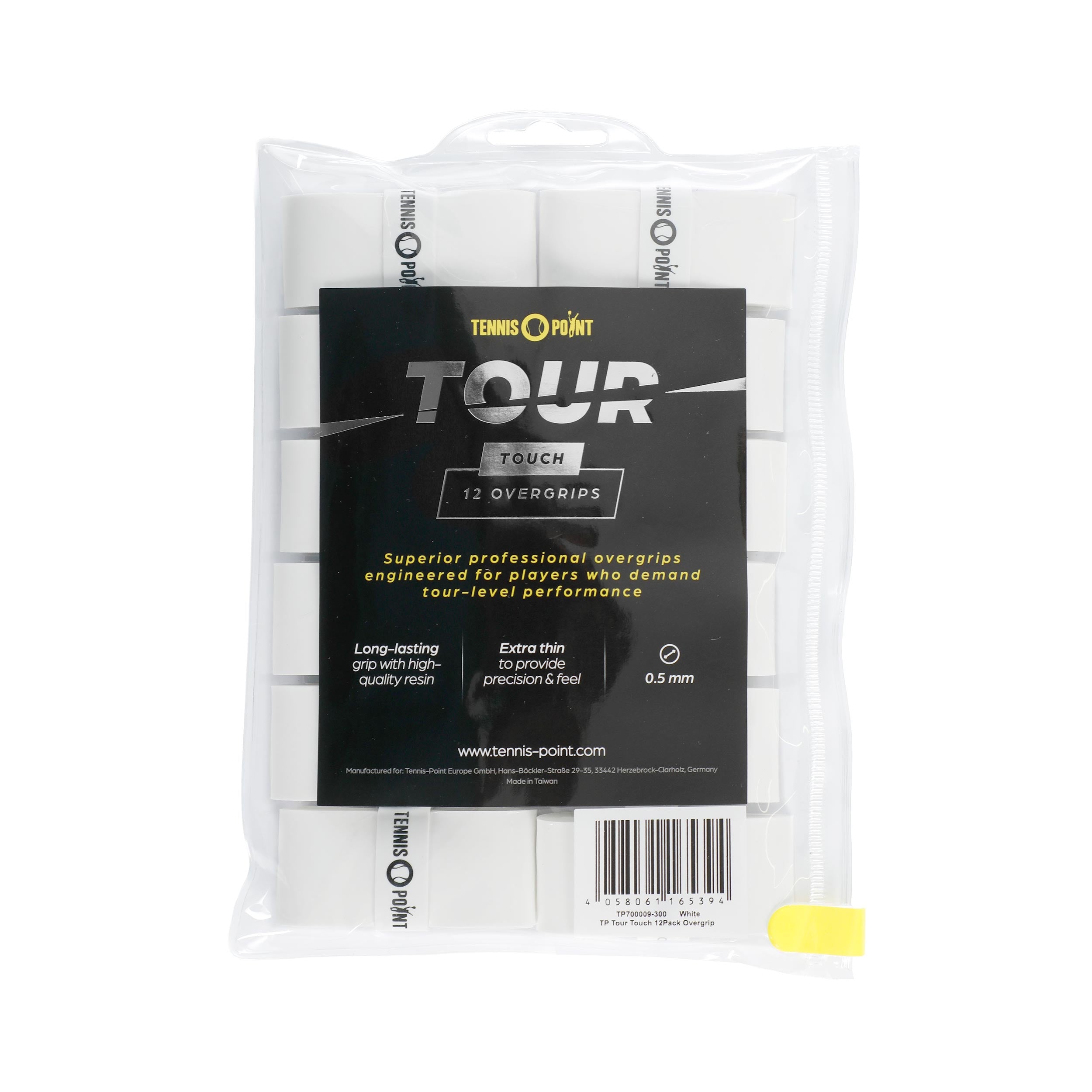 Tennis-Point Tour Touch  Pakke med 12 - hvid