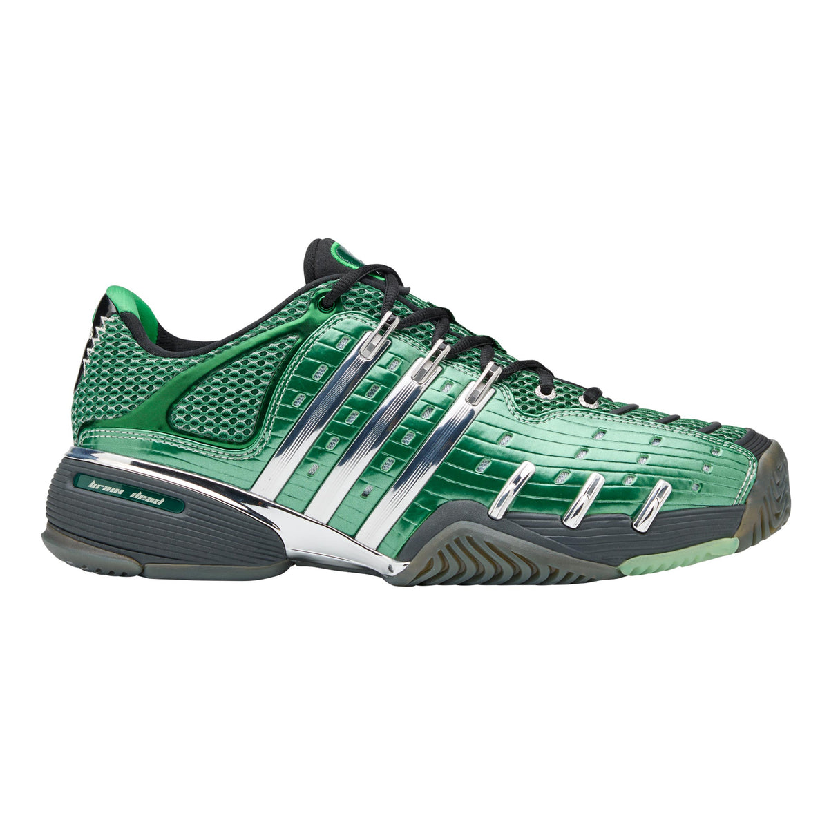 adidas Barricade V Brain Allcourt-sko Herrer - mørkegrøn, sølv