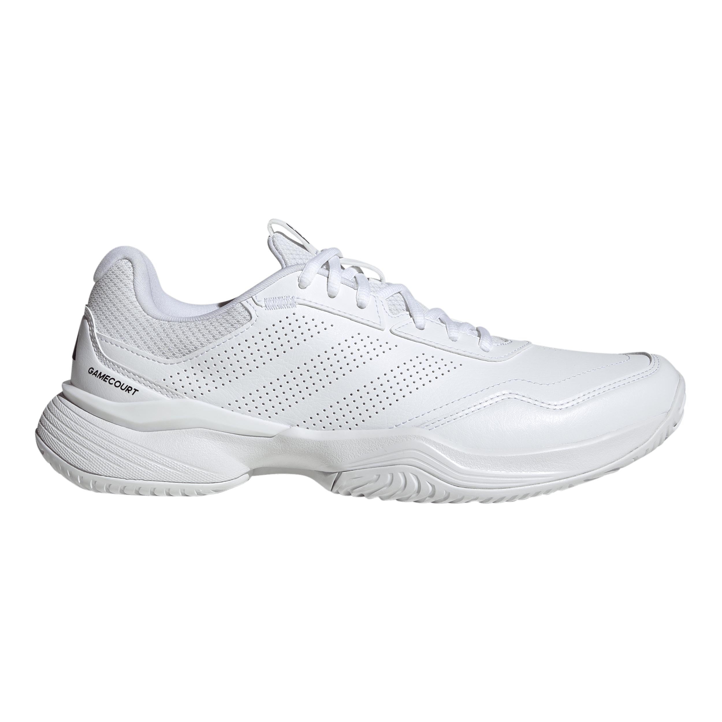 adidas GameCourt 3 Leather Allcourt-sko Herrer - hvid