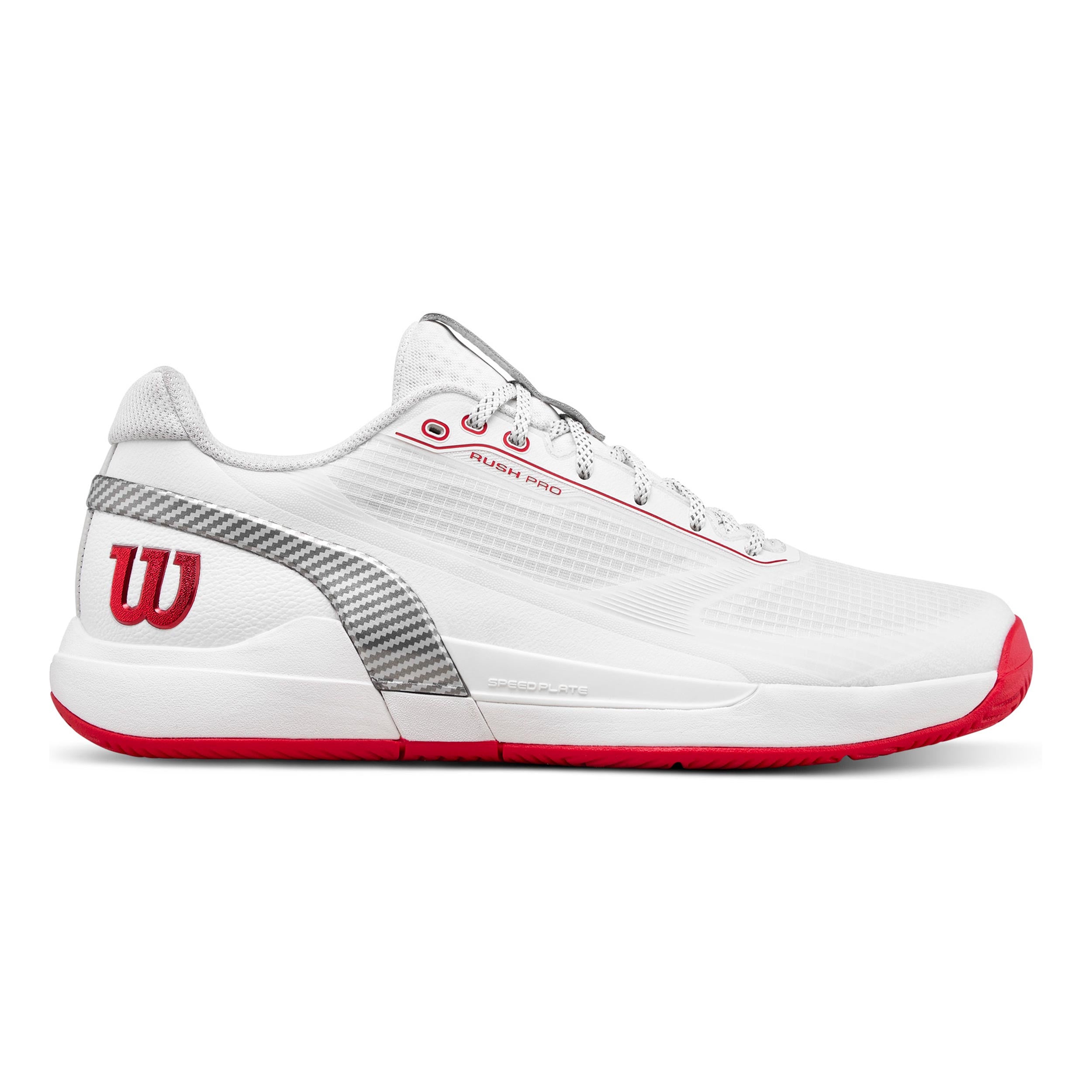 Wilson Rush Pro 5 CTC Allcourt-sko Herrer - hvid, rød