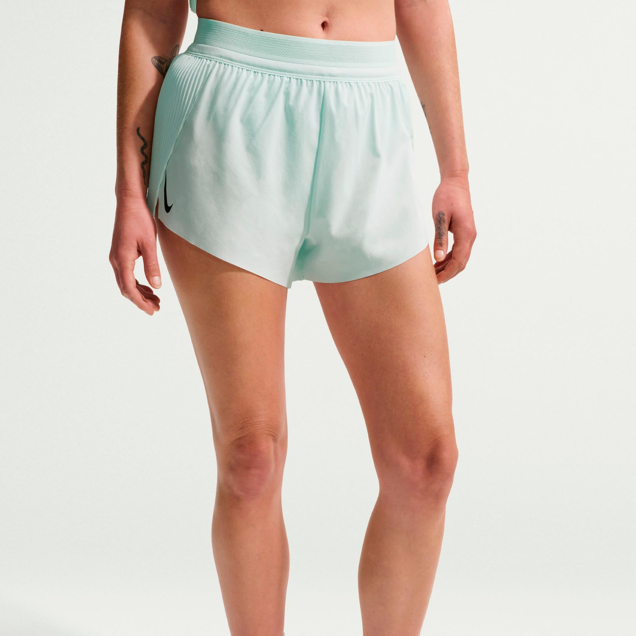 Nike AeroSwift Løbeshorts Damer - mint, sort