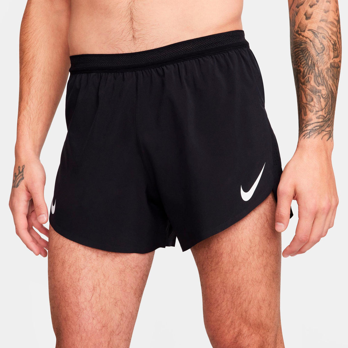 Nike AeroSwift Løbeshorts Herrer - sort, hvid