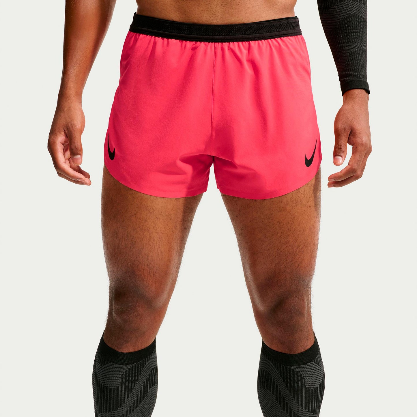 Nike AeroSwift  Løbeshorts Herrer - rød, sort