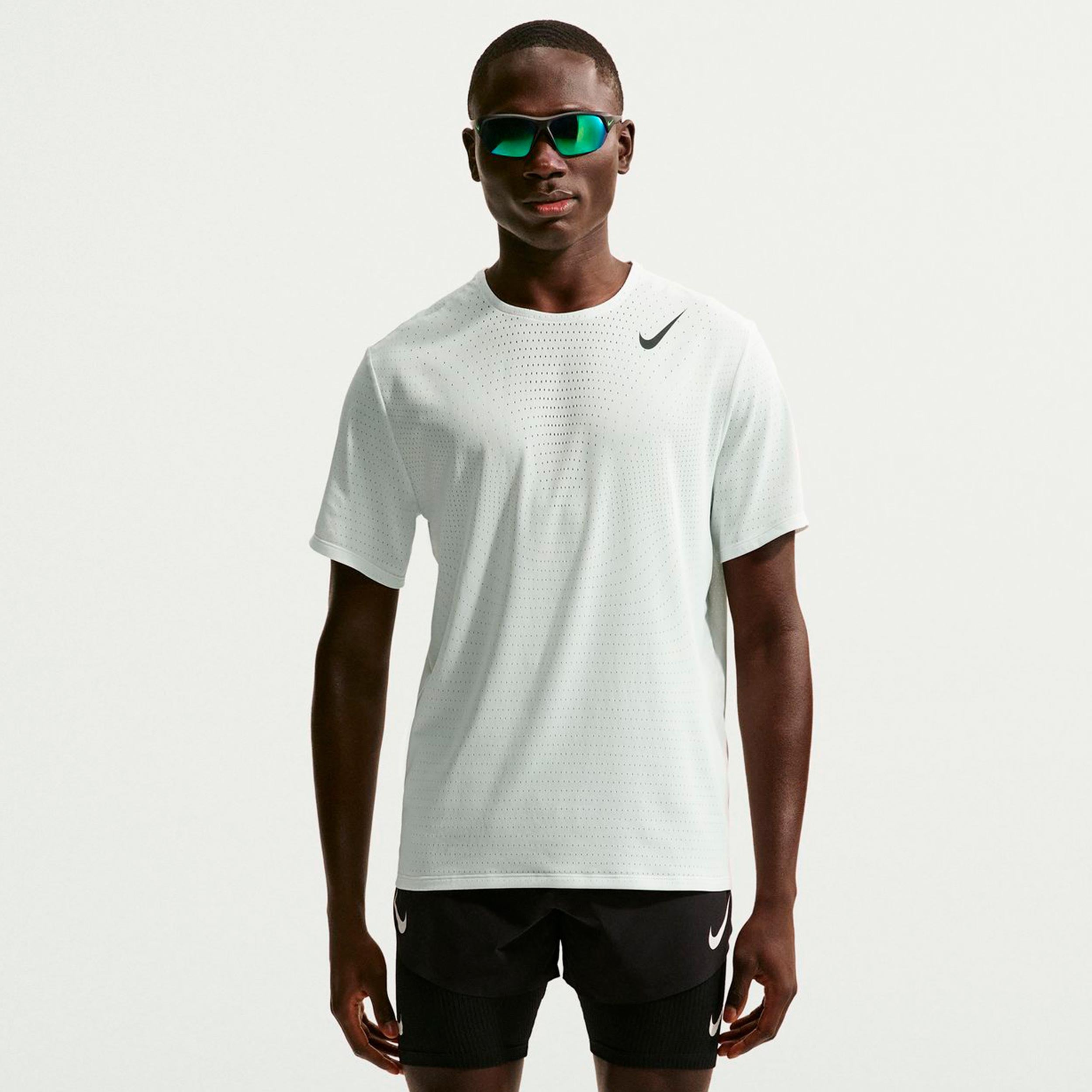 Nike Aeroswift Løbetrøje Herrer - hvid, sort