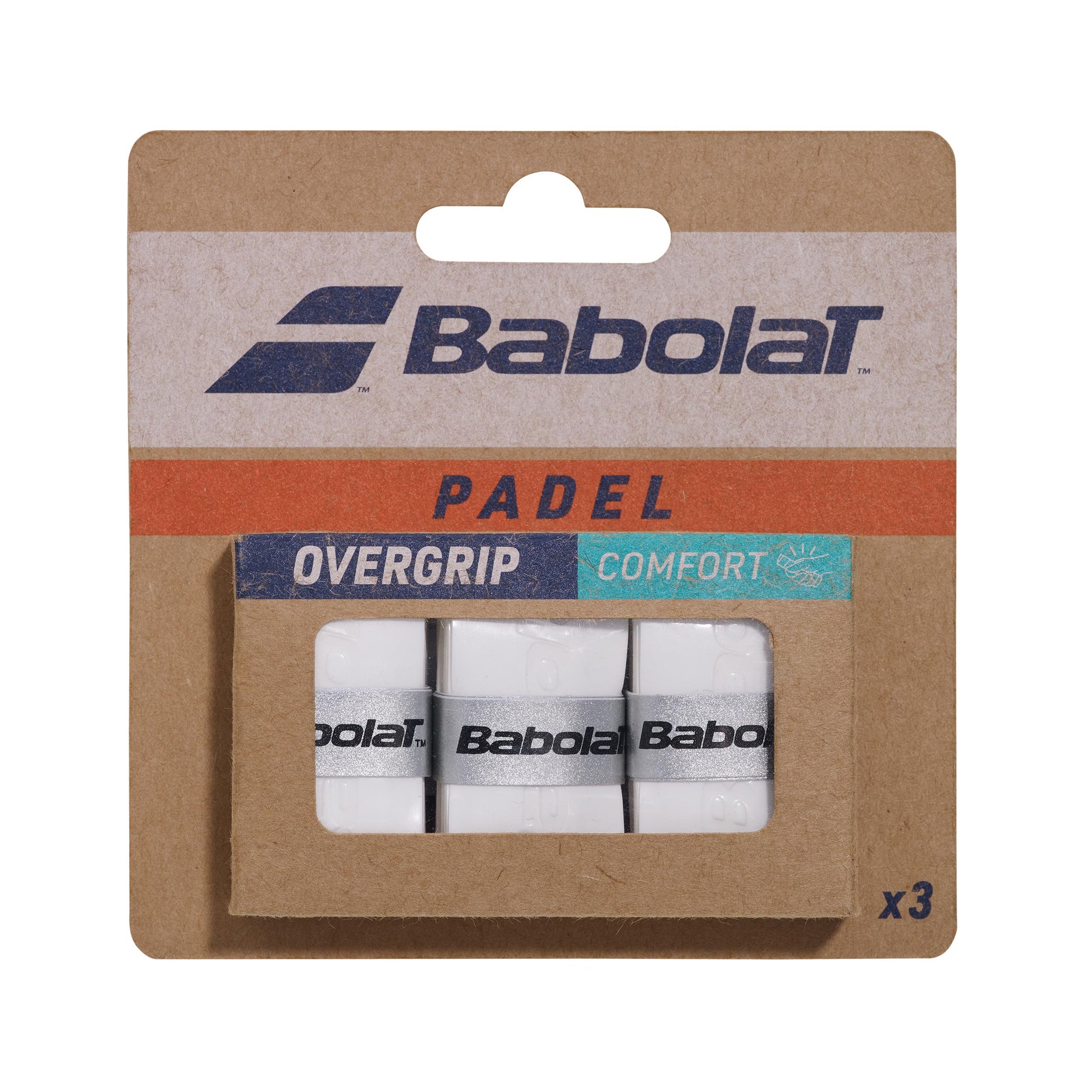 Babolat Comfort Padel X3 Padelovergrip - hvid