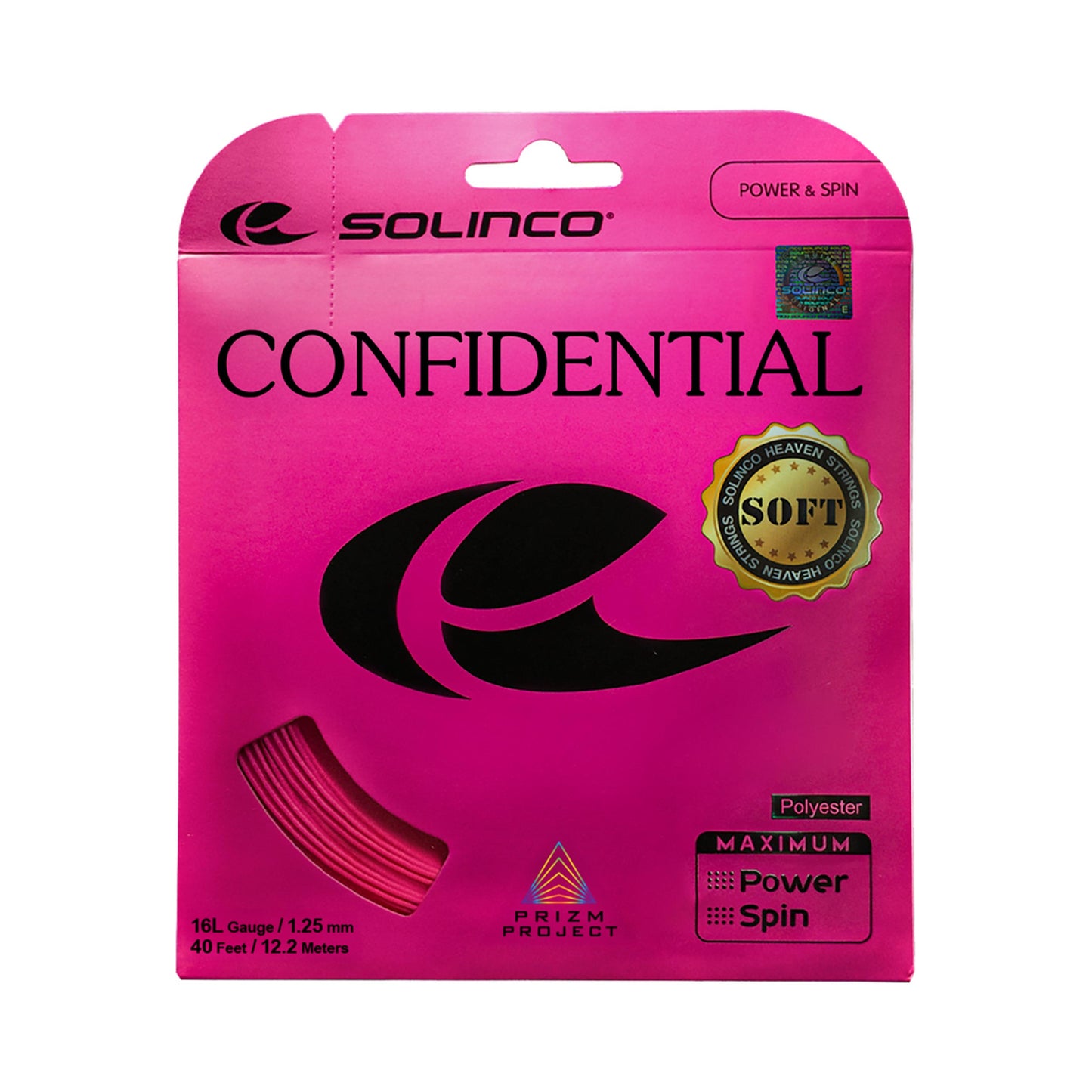 Solinco Confidential Soft  Strengesæt 12m - pink