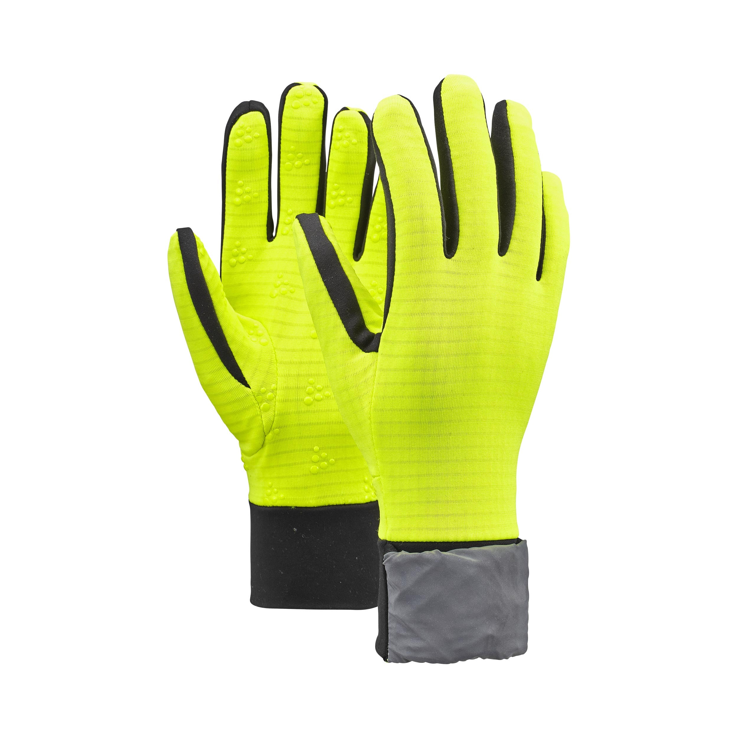 Craft Essence Hybrid Løbehandsker Unisex - neongul, sølv