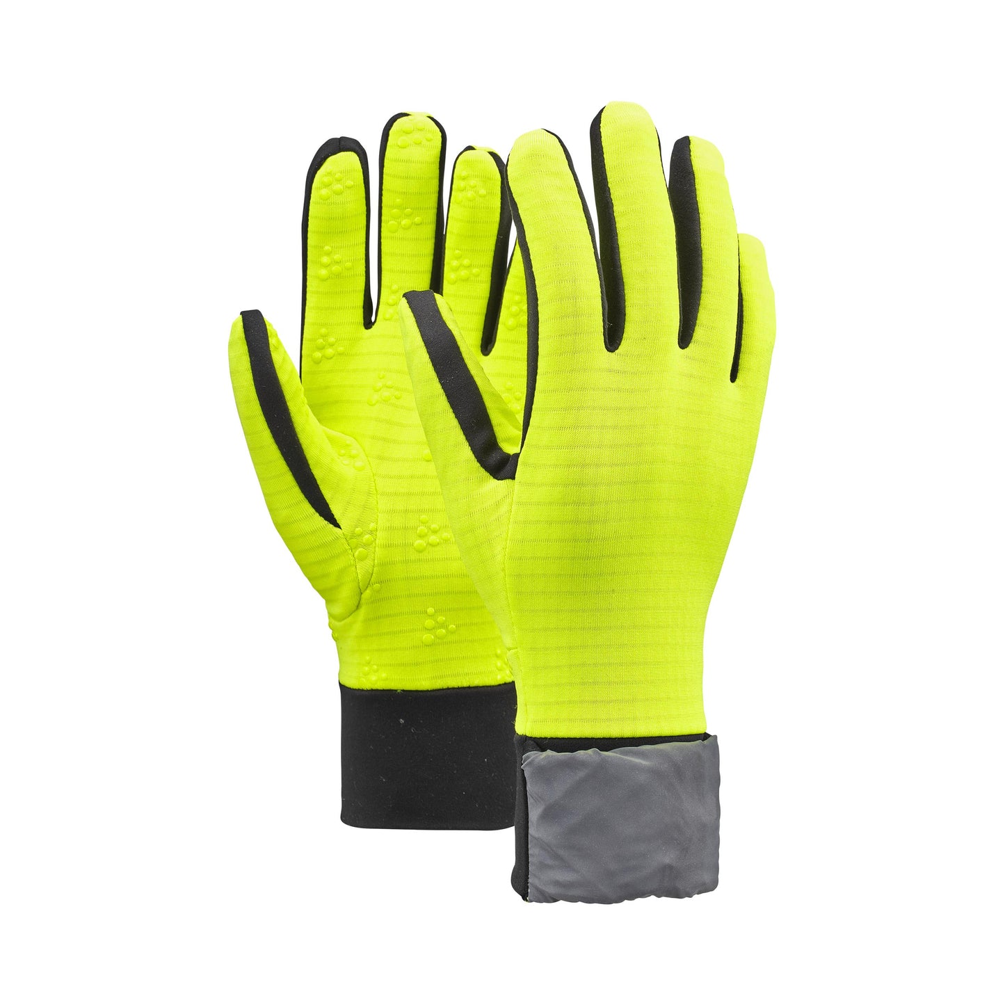 Craft Essence Hybrid Løbehandsker Unisex - neongul, sølv