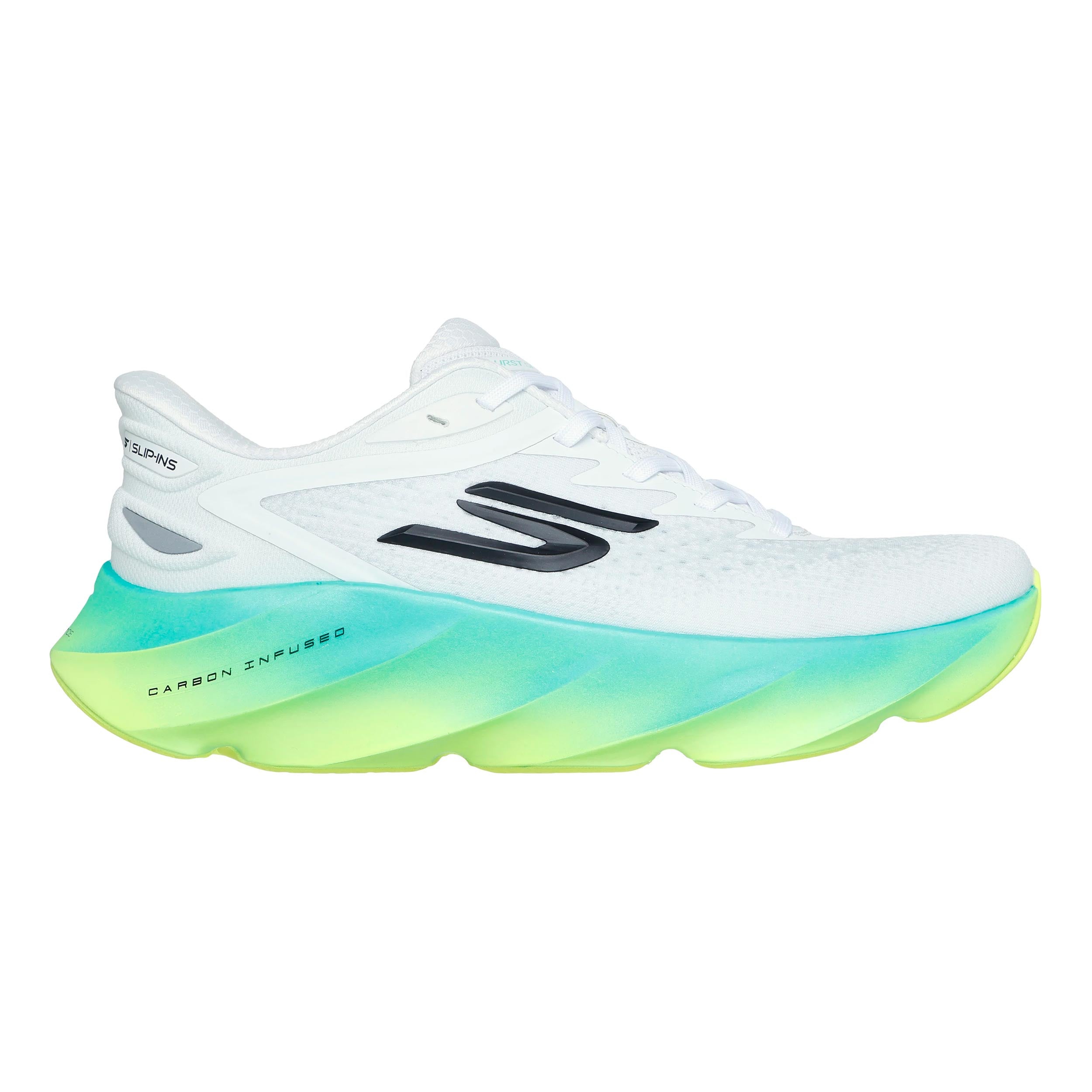 Skechers SKX Aero Burst Slip-In Neutral sko Herrer - hvid, lime