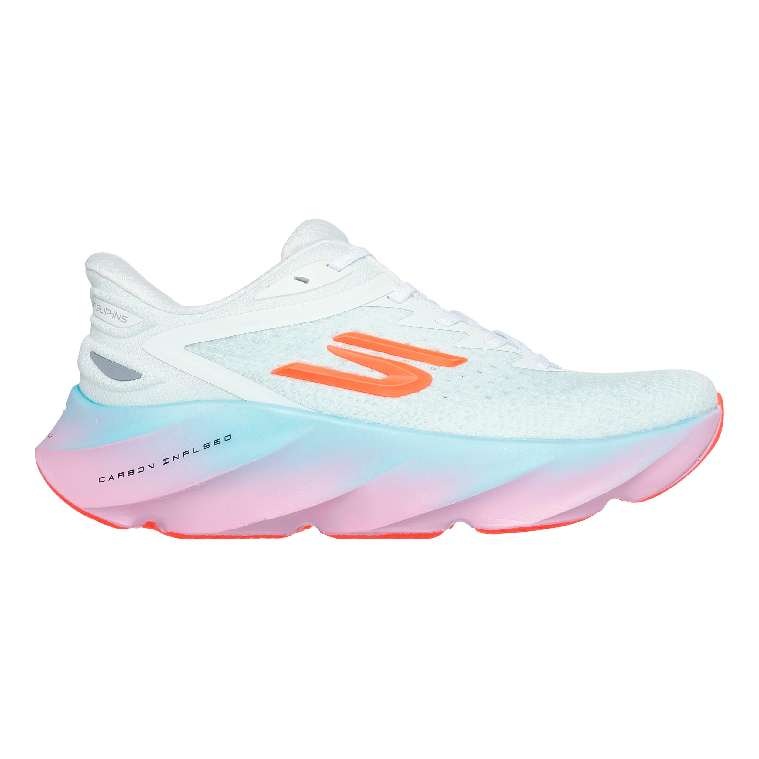 Skechers SKX Aero Burst Slip-In Neutral sko Damer - hvid, lime