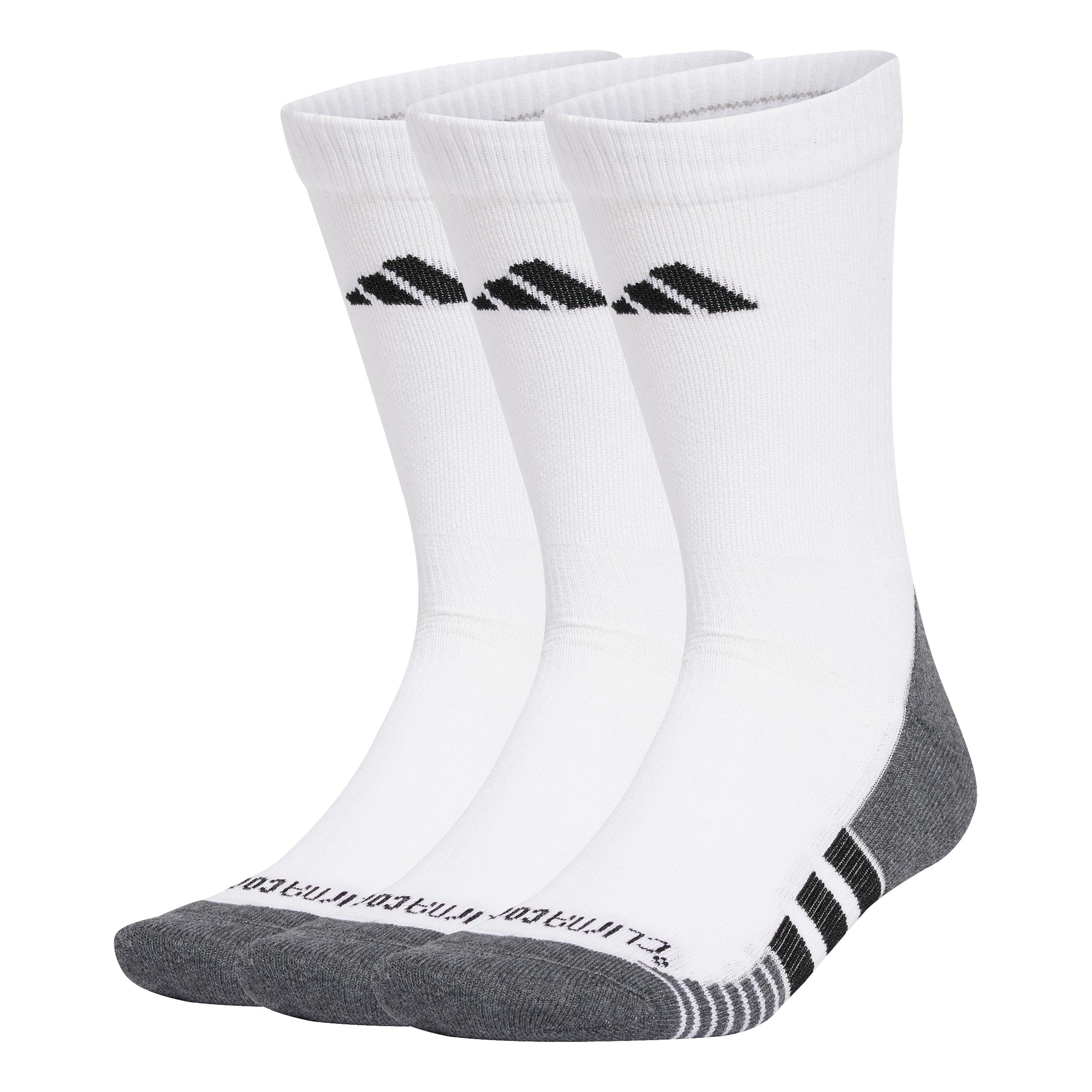 adidas Performance Cushioned Crew Løbesokker Unisex - hvid, sort