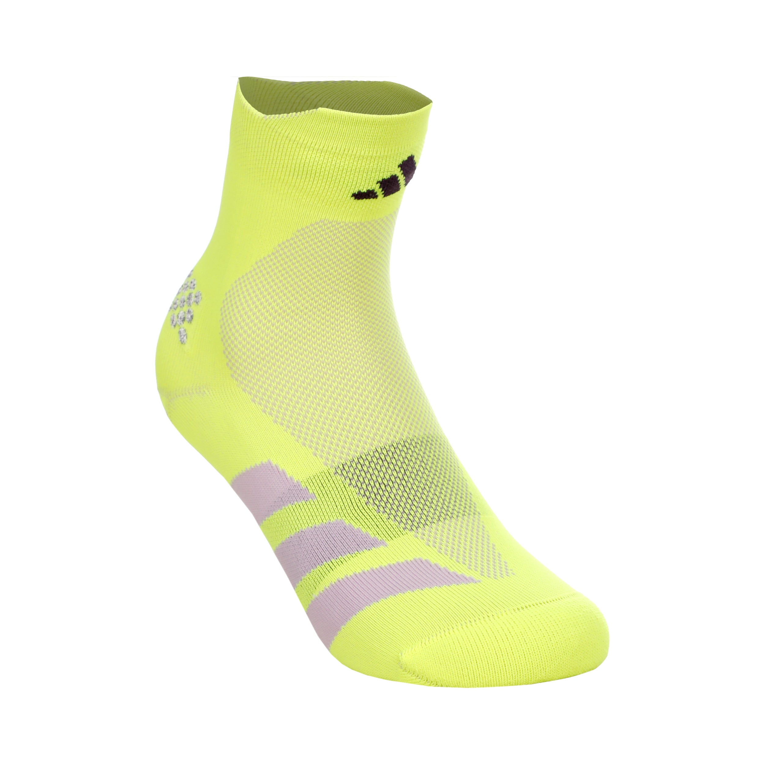 adidas adizero Quarter Løbesokker Unisex - gul, lilla