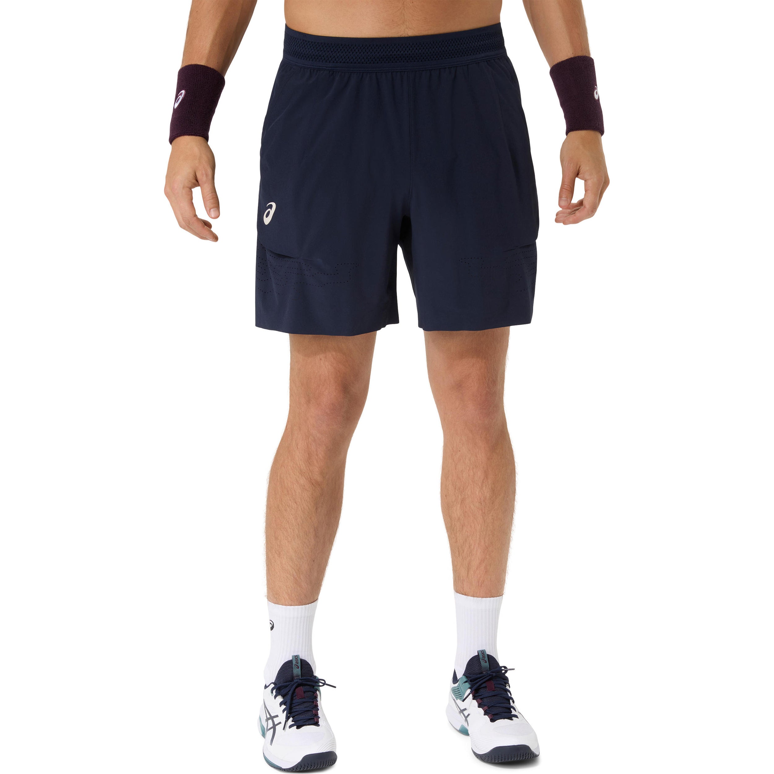 ASICS Match Laser Cut 7in Shorts Herrer - mørkeblå