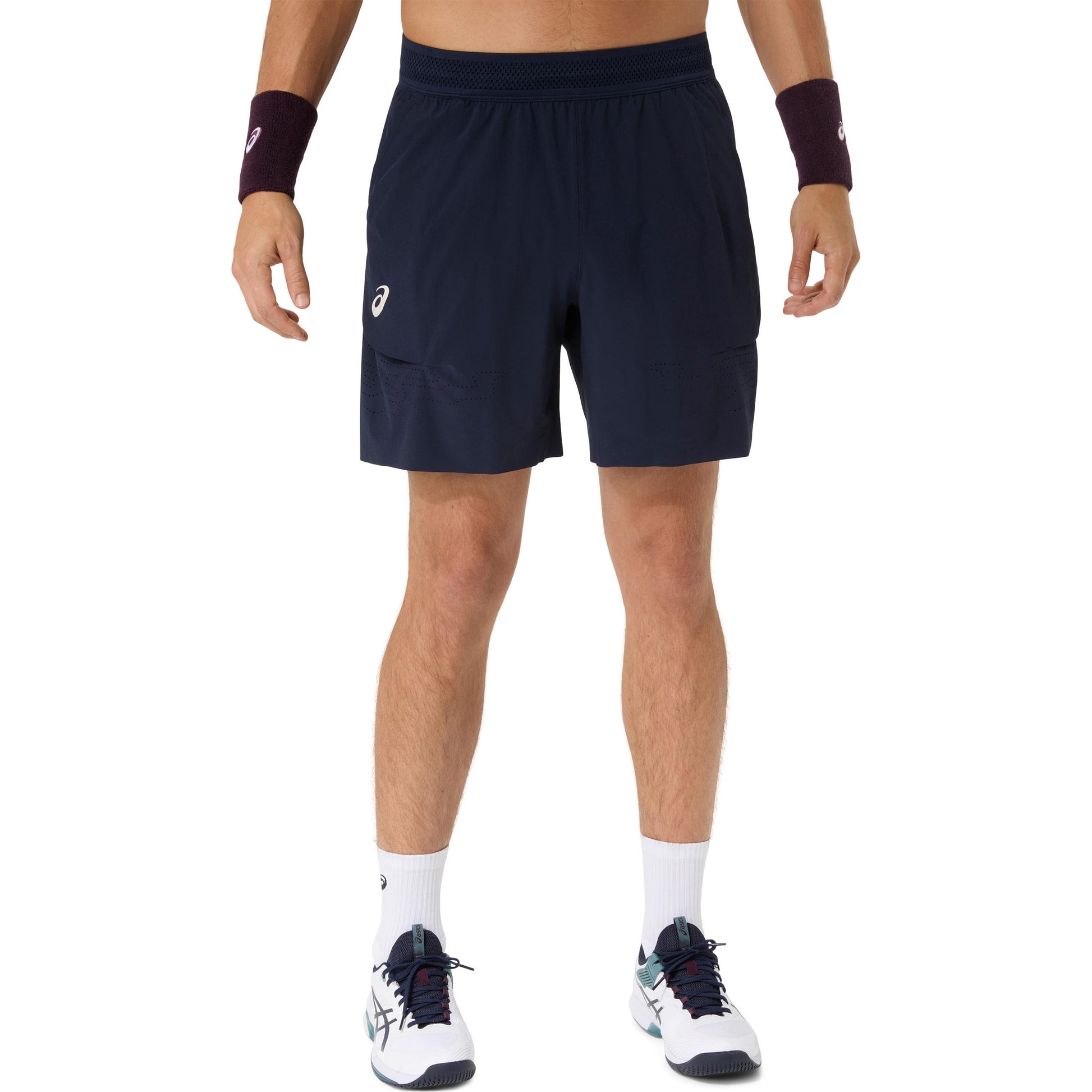 ASICS Match Laser Cut 7in Shorts Herrer - mørkeblå