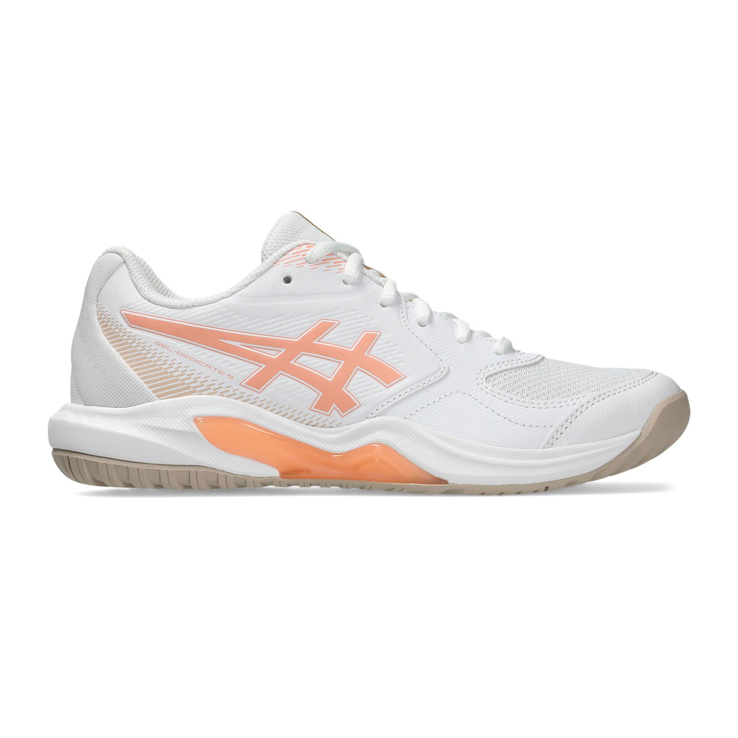 ASICS Gel-Dedicate 9 Allcourt-sko Damer - hvid, abrikos