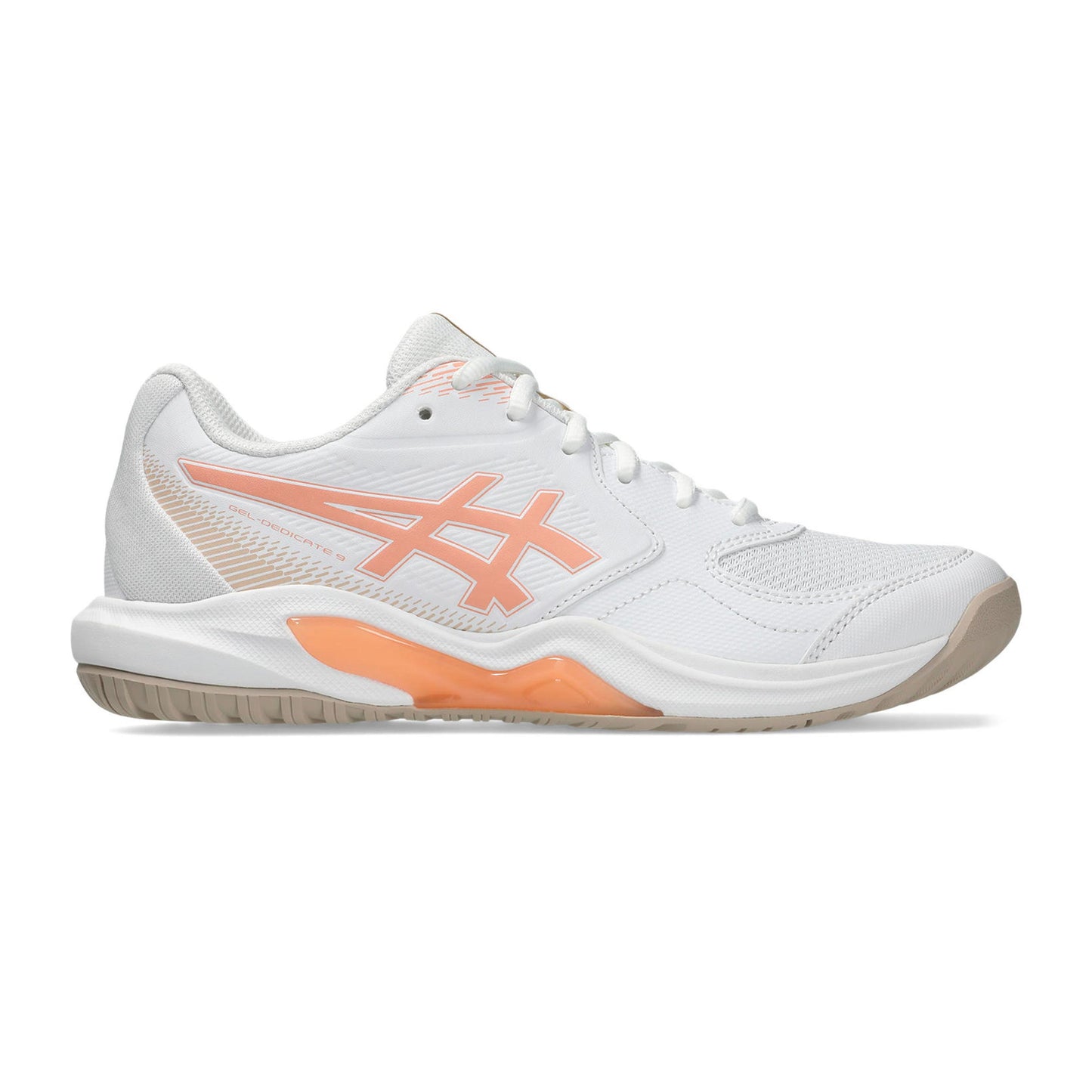 ASICS Gel-Dedicate 9 Allcourt-sko Damer - hvid, abrikos
