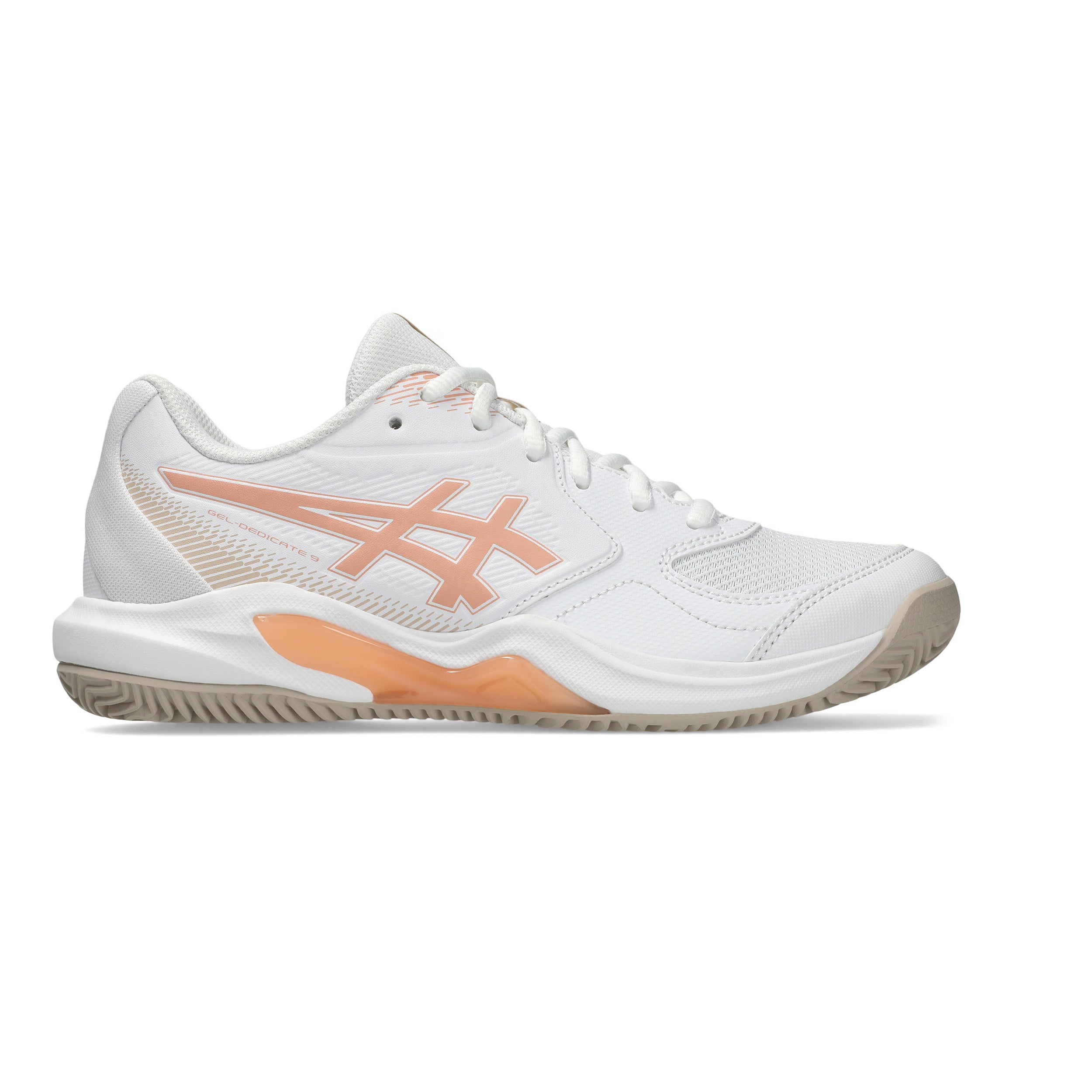 ASICS Gel-Dedicate 9 Grusbanesko Damer - hvid, abrikos