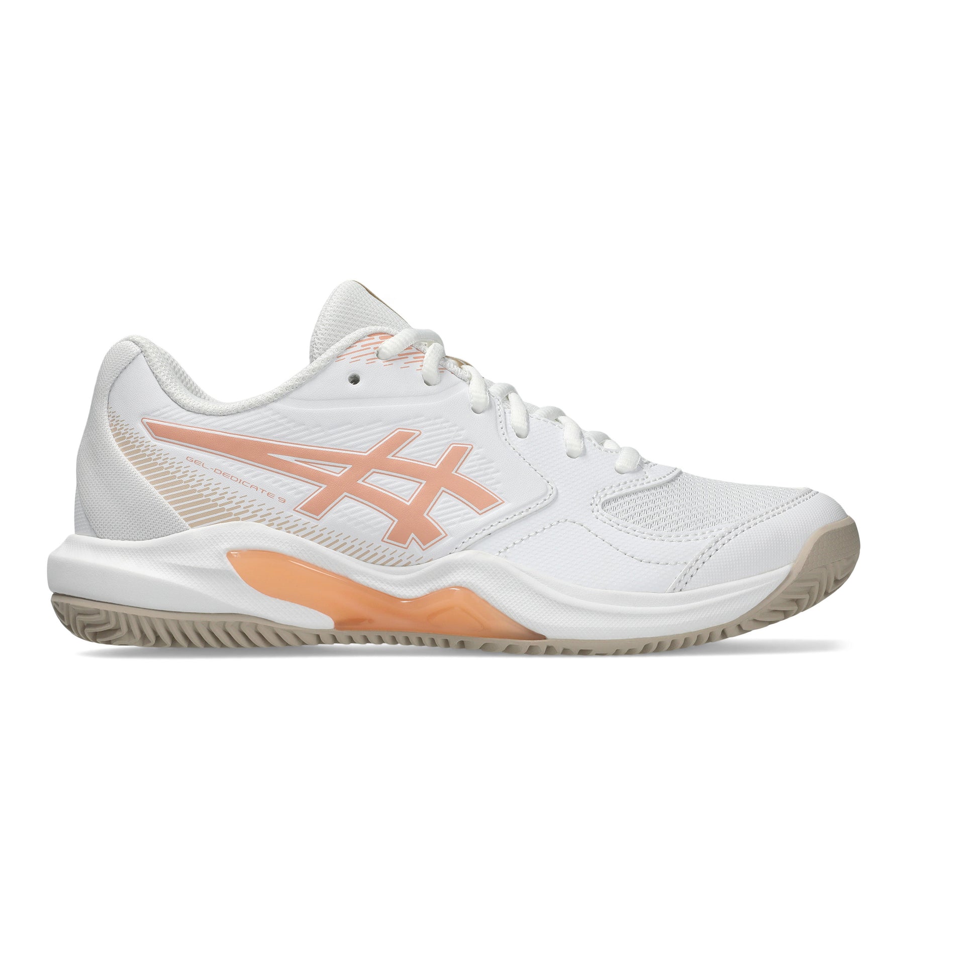 ASICS Gel-Dedicate 9 Grusbanesko Damer - hvid, abrikos