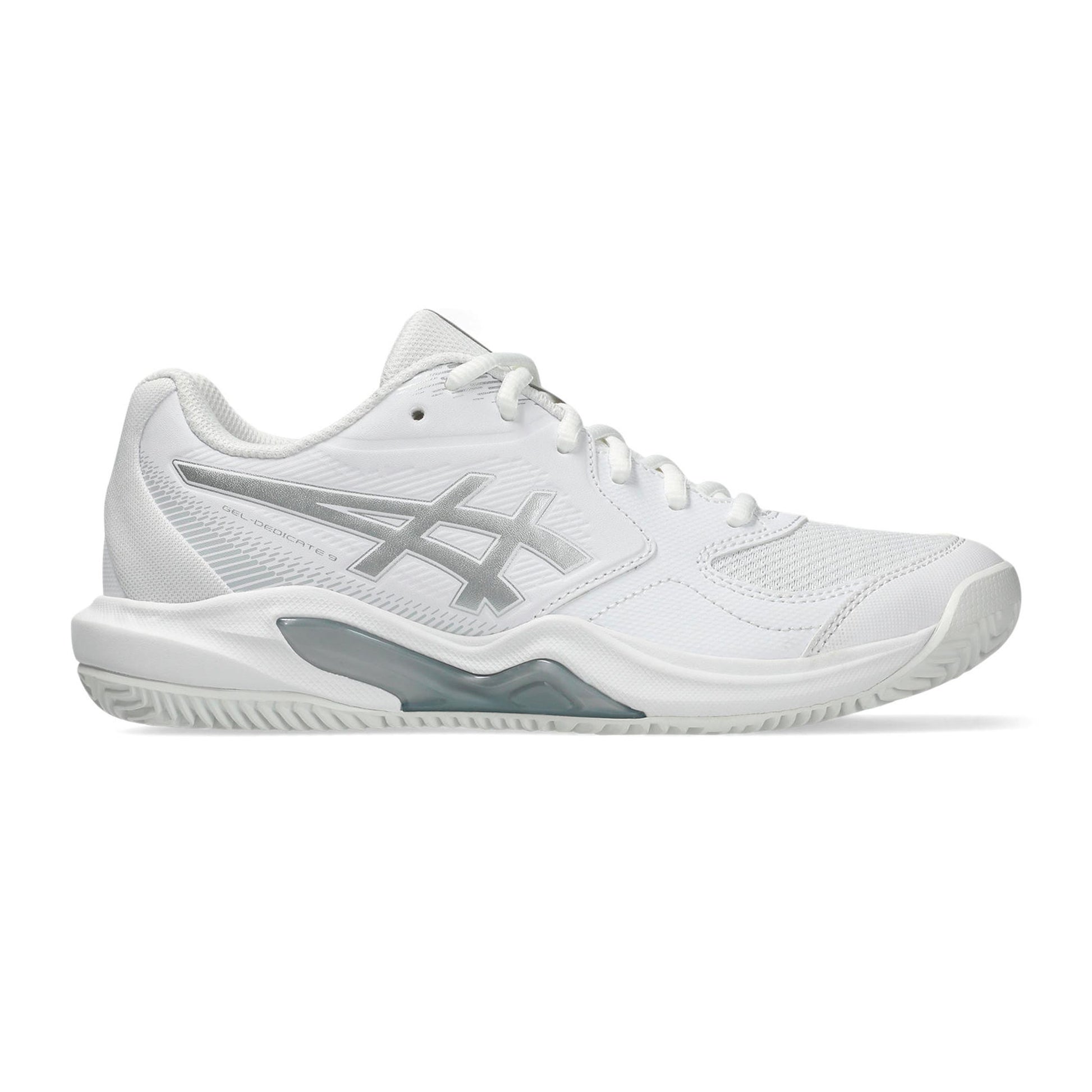 ASICS Gel-Dedicate 9 Grusbanesko Damer - hvid, sølv