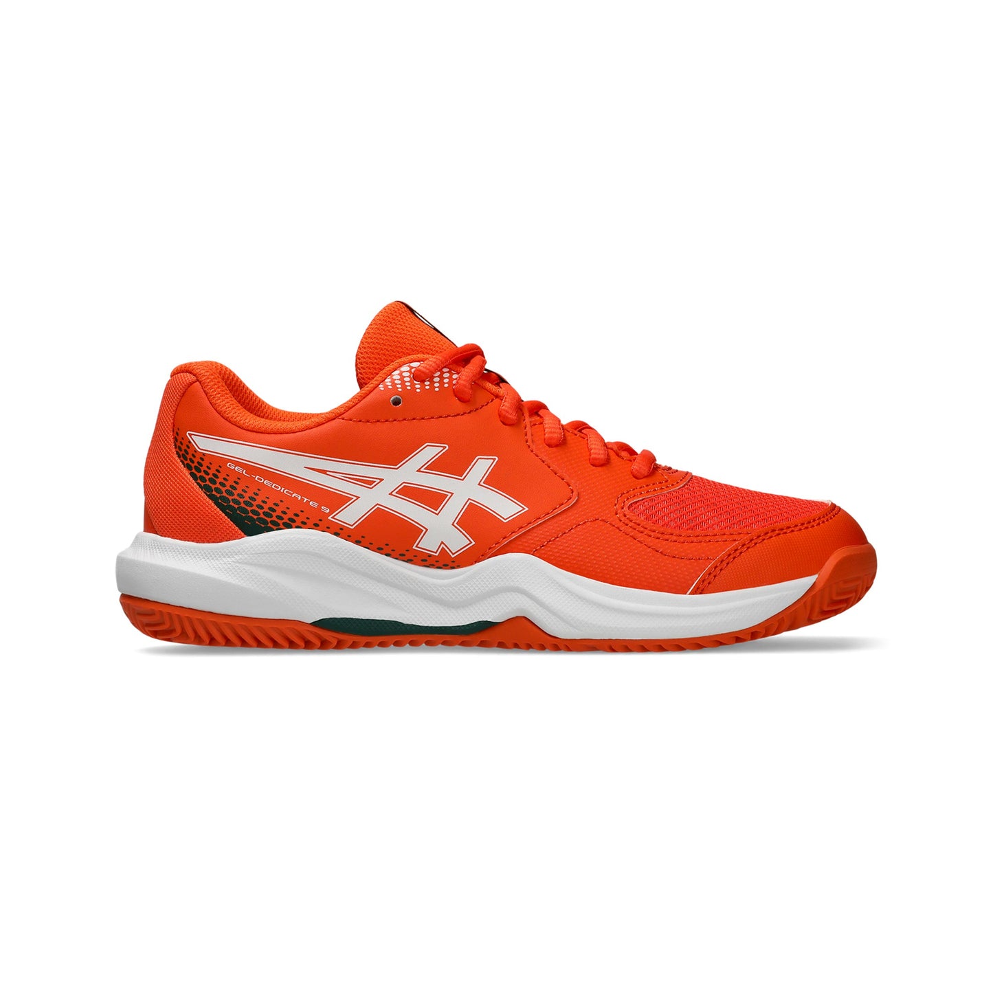 ASICS Gel-Dedicate 9 GS Padelsko Børn - neonorange, hvid