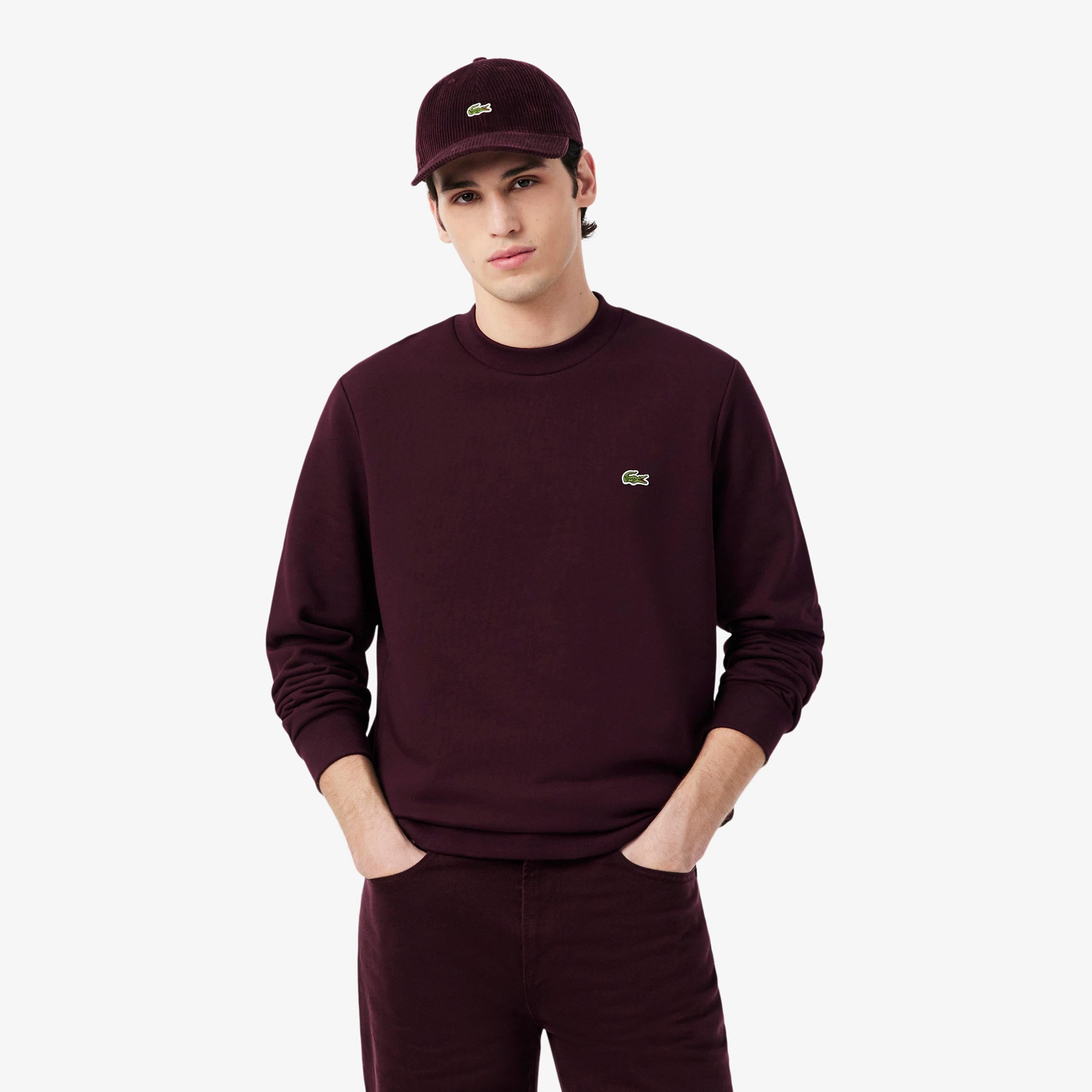 Lacoste Sweatshirt Herrer - mørkerød