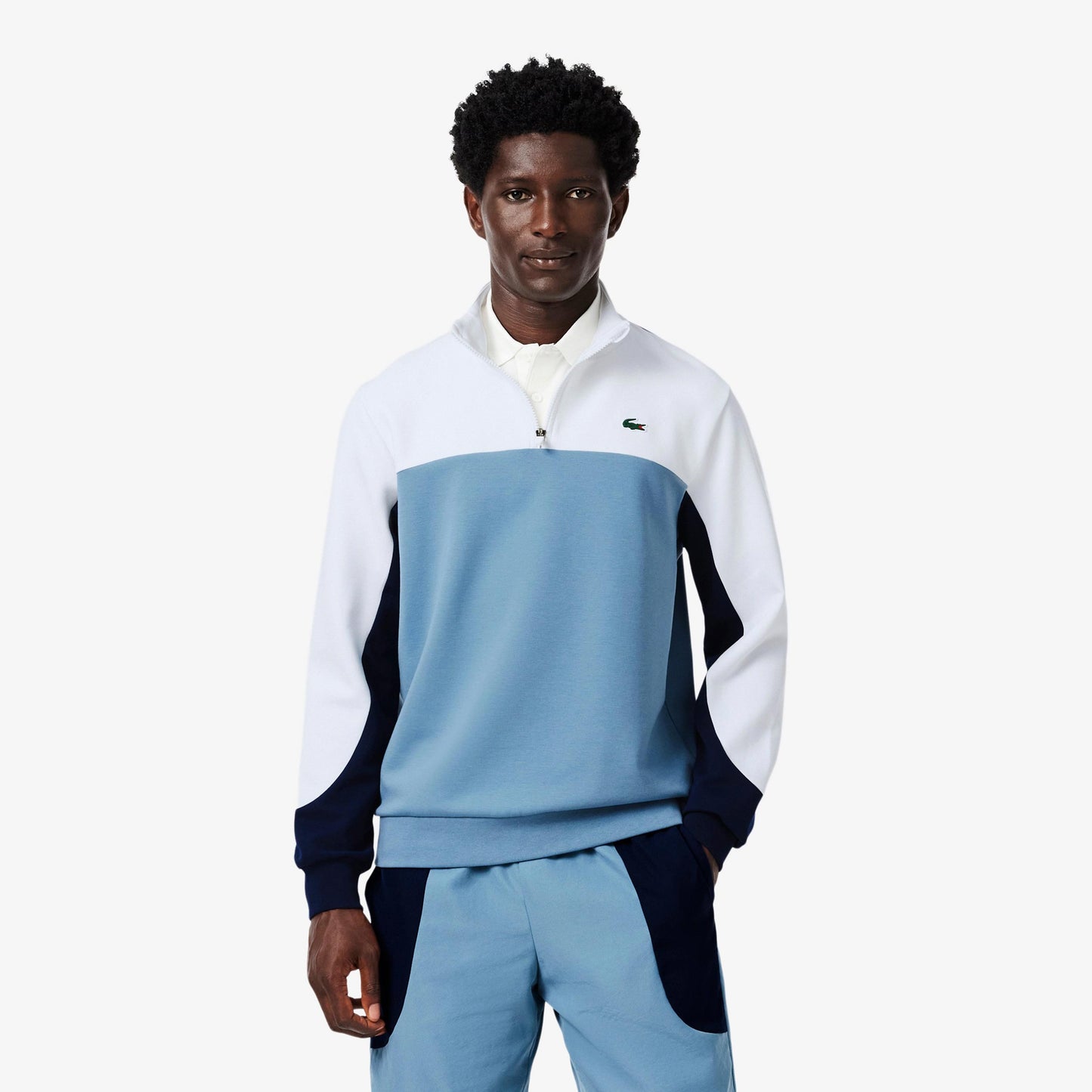 Lacoste Sweatshirt Herrer - blå, hvid