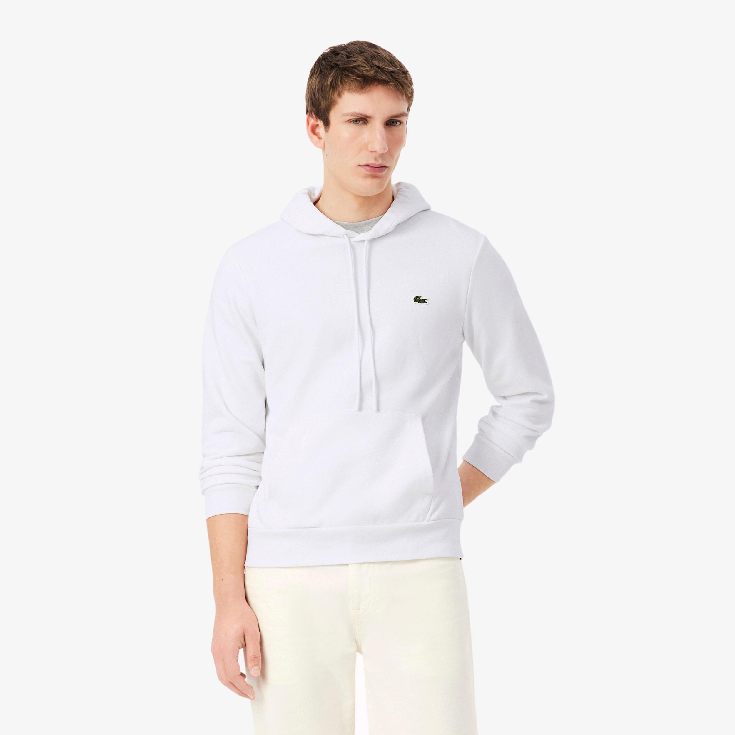 Lacoste Hættetrøje Herrer - hvid