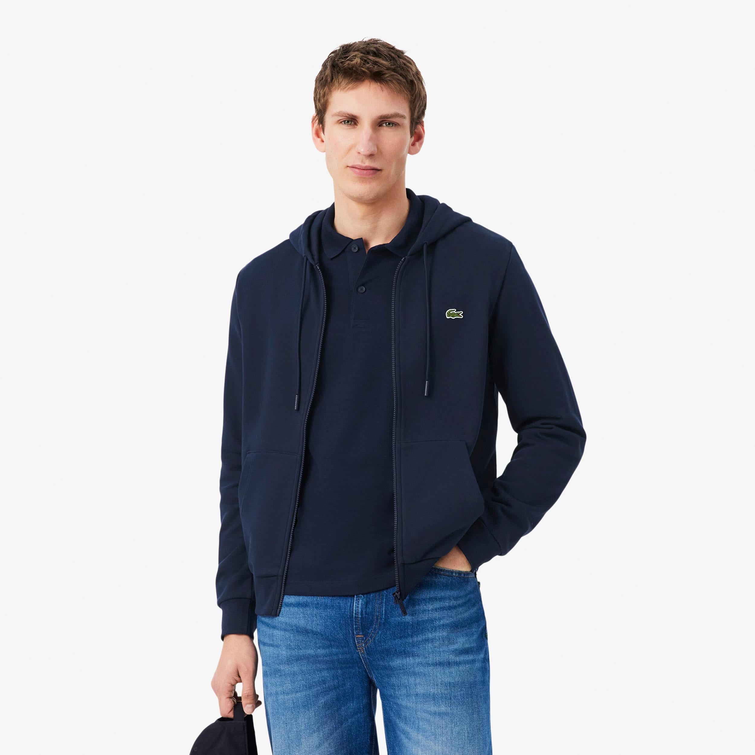 Lacoste Sweatjakke Herrer - mørkeblå