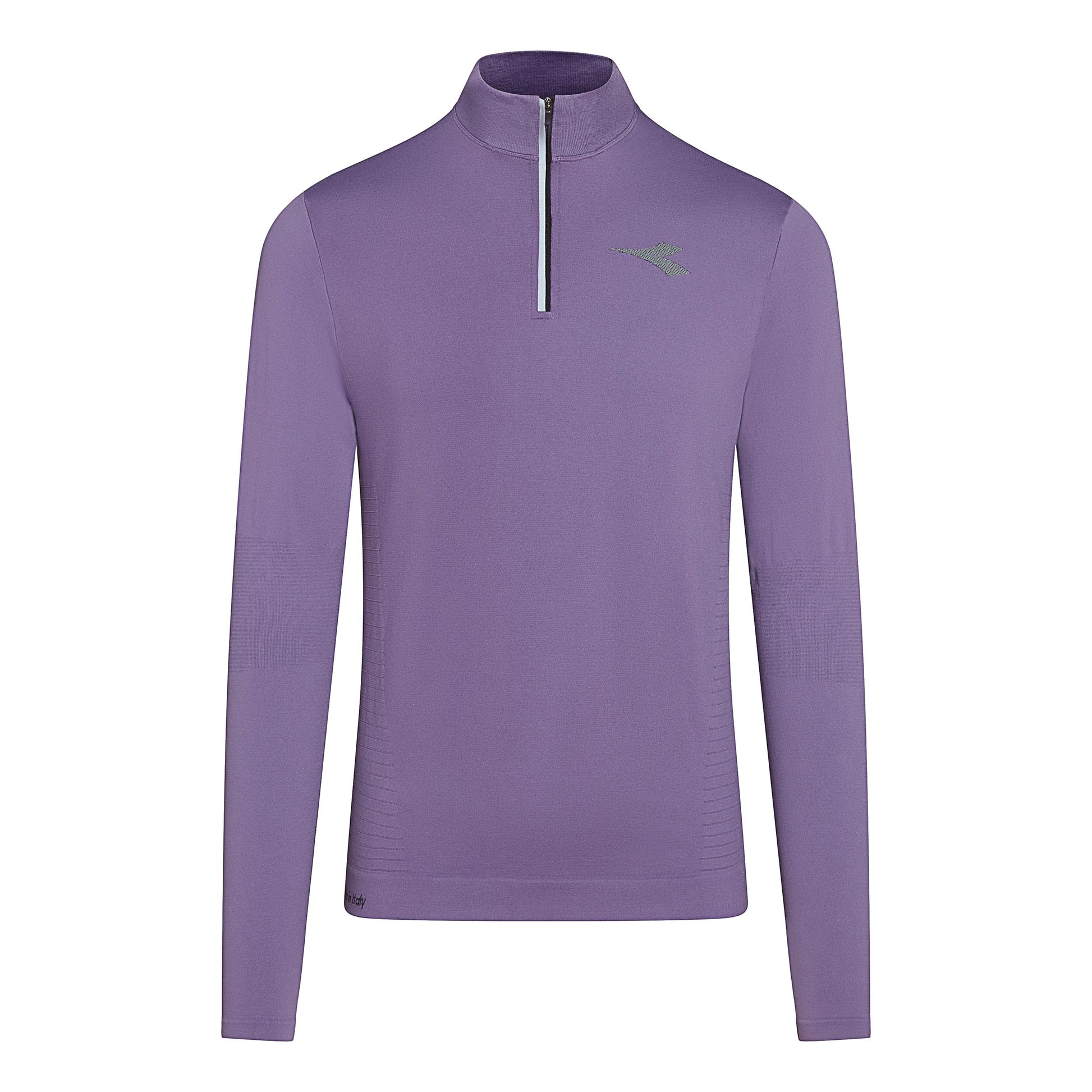Diadora 1/2 Zip Stratouno Shirt, langærmet Herrer - lilla