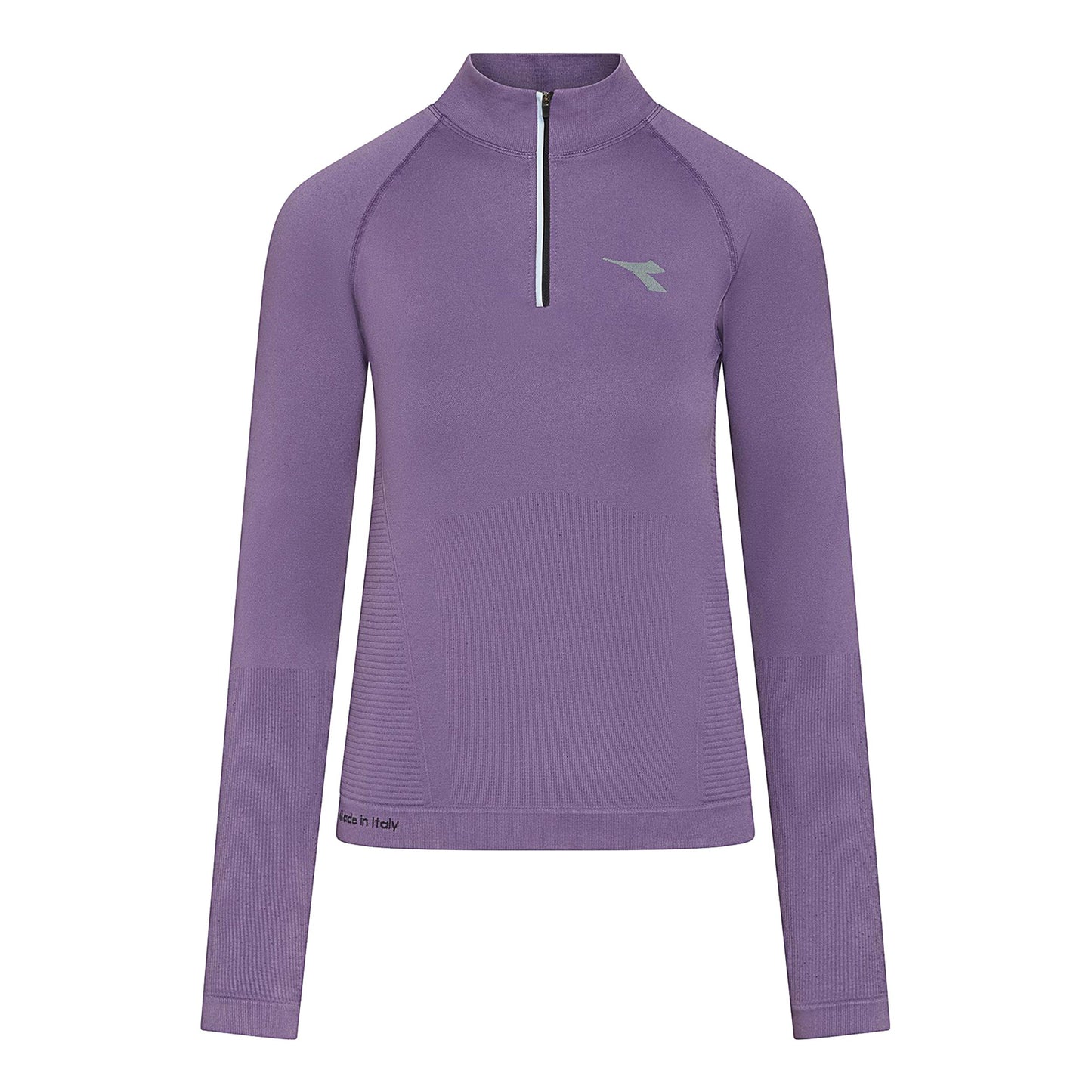 Diadora 1/2 Zip Stratouno Shirt, langærmet Damer - lilla