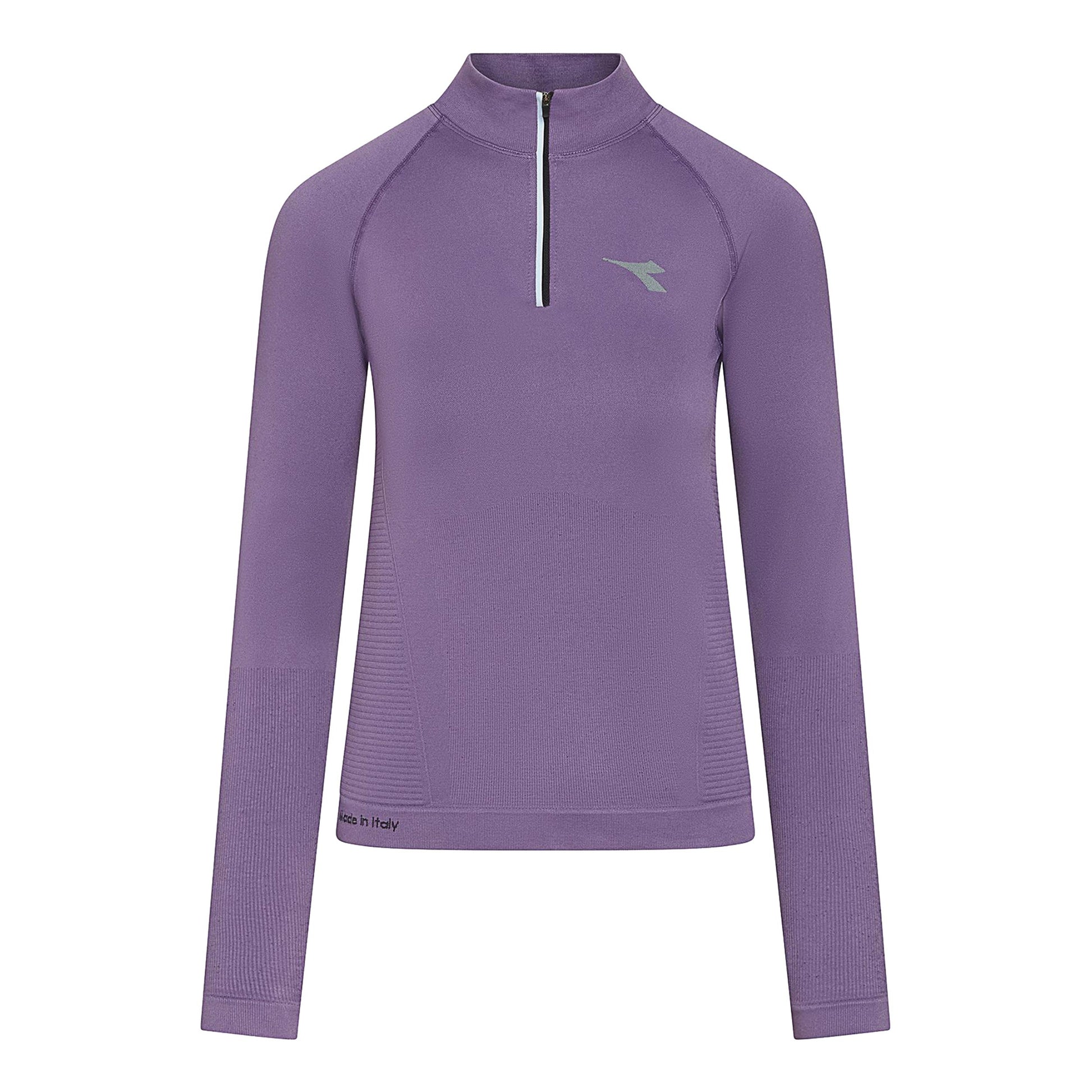 Diadora 1/2 Zip Stratouno Shirt, langærmet Damer - lilla