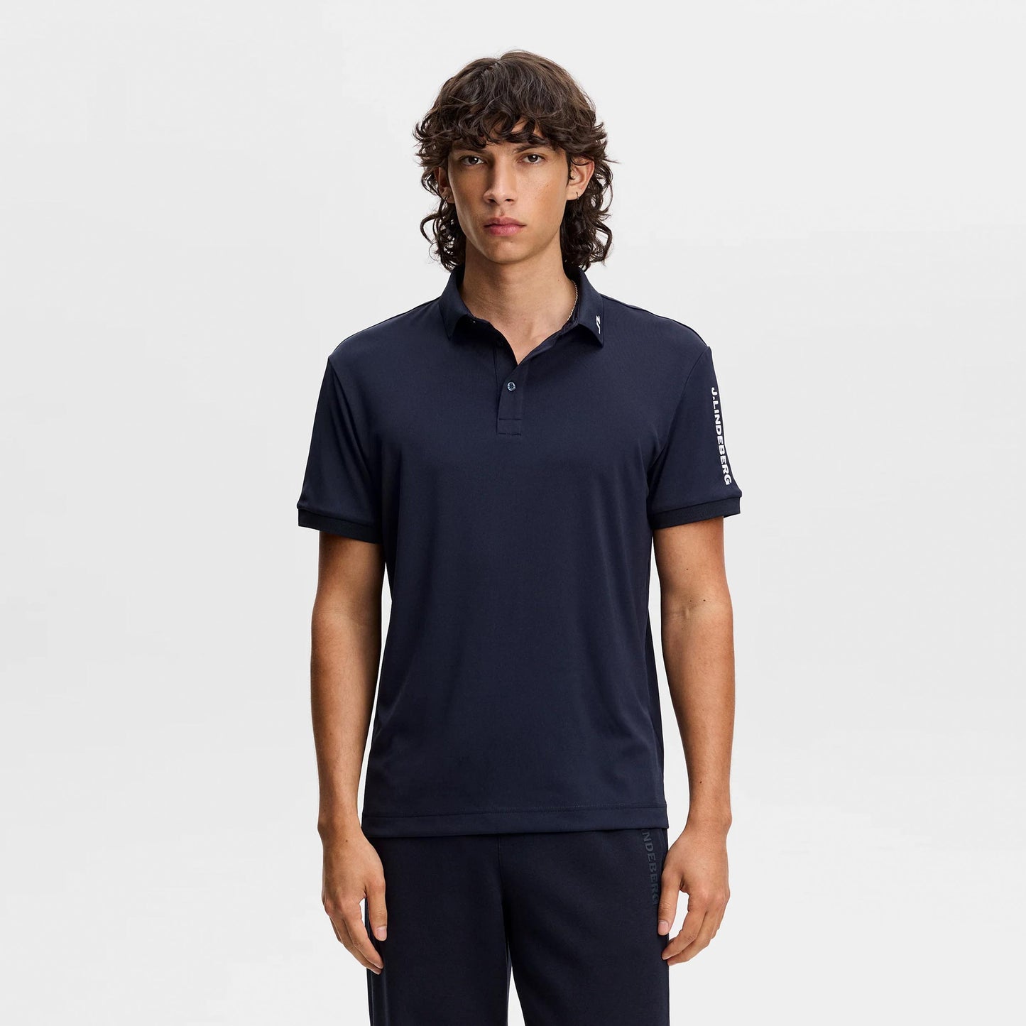 JLindeberg Tour Tech Polo Herrer - mørkeblå