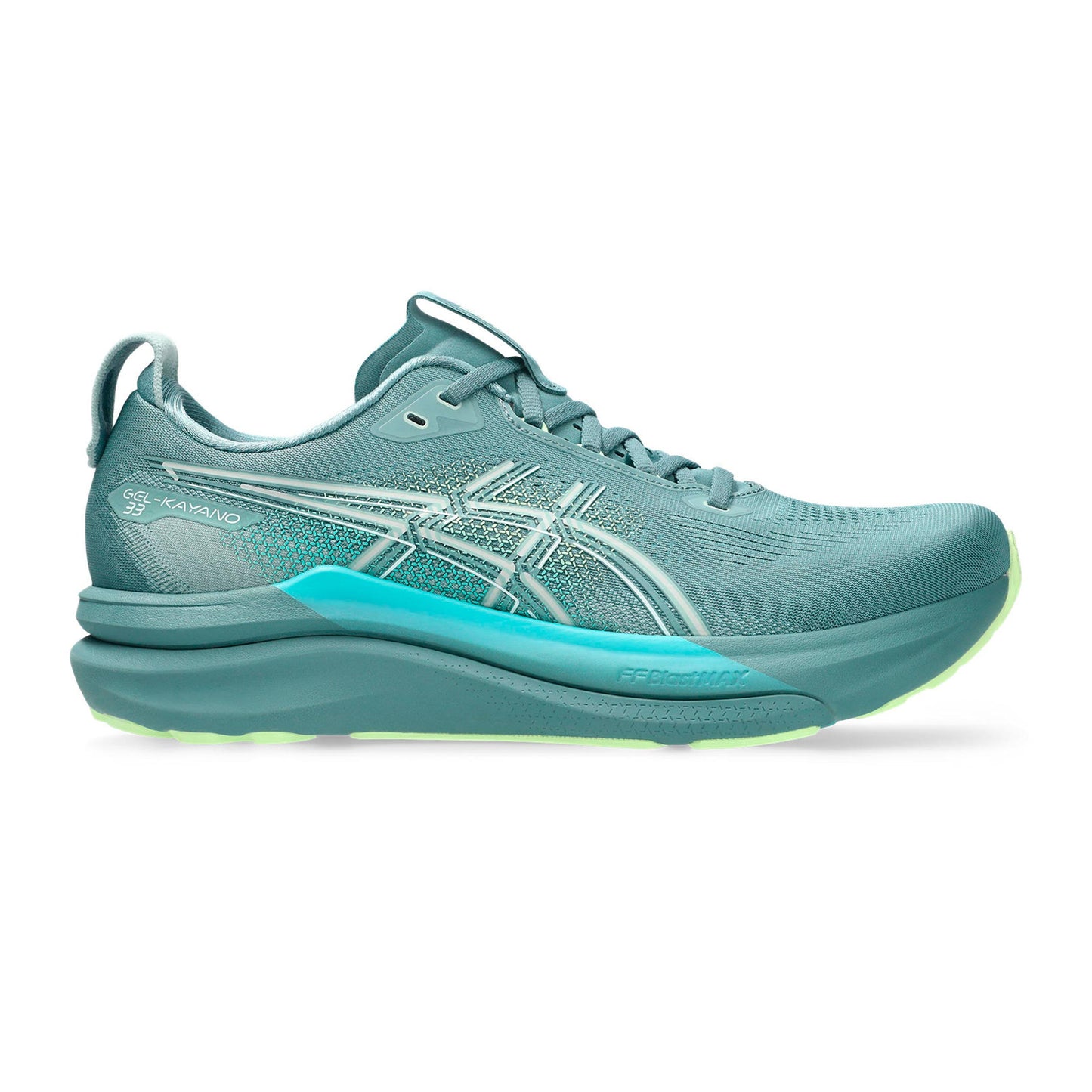 ASICS GEL-KAYANO 33 Støttesko Herrer - turkis, gul