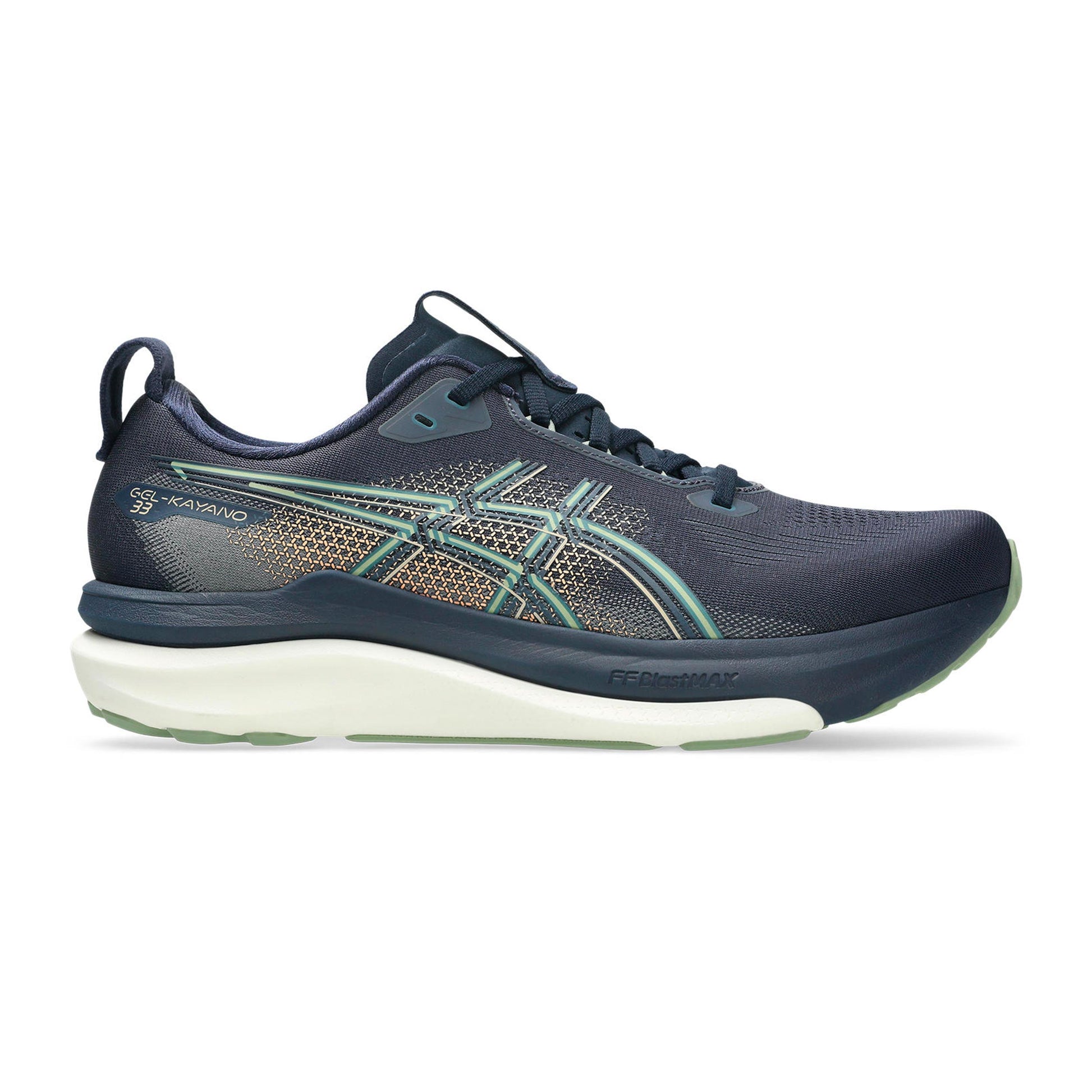 ASICS GEL-KAYANO 33 Støttesko Herrer - mørkeblå, kaki