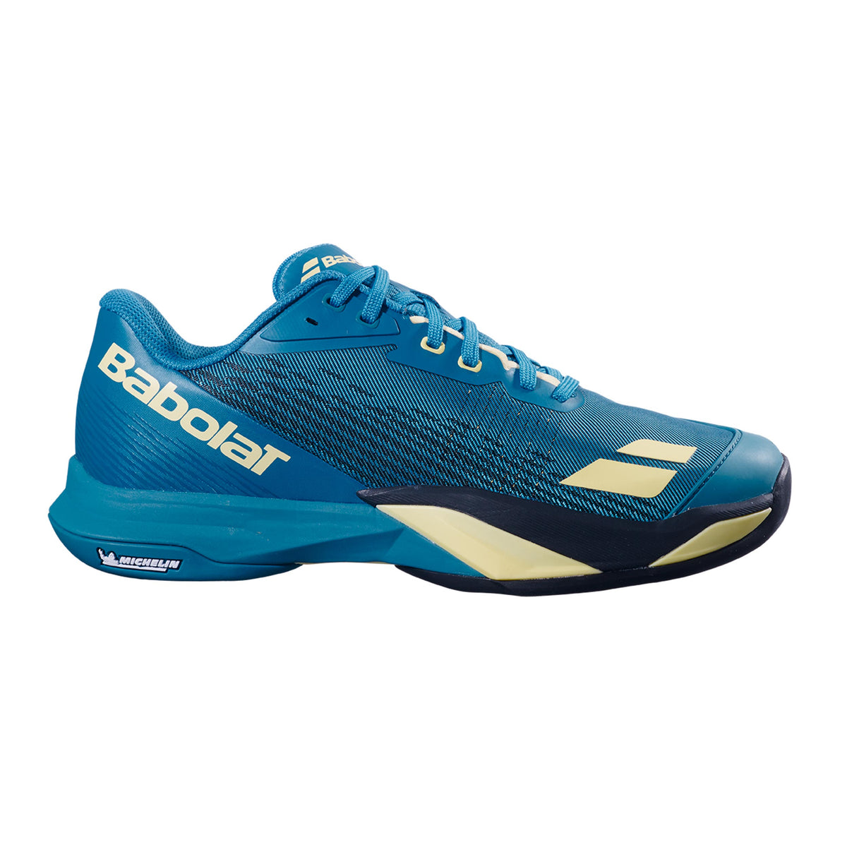 Babolat Jet Mach 4 Allcourt-sko Herrer - blå, lime