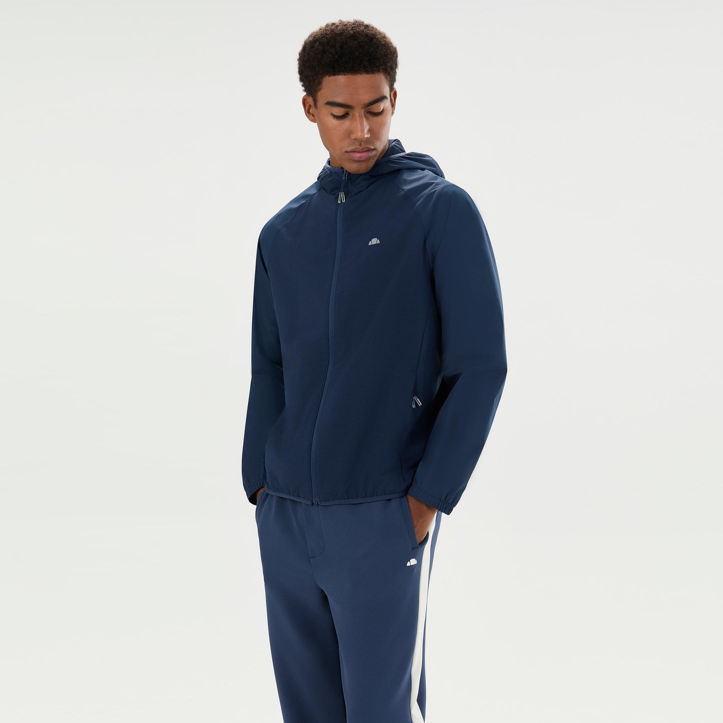 Ellesse Taddeo Fleece Træningsjakke Herrer - mørkeblå