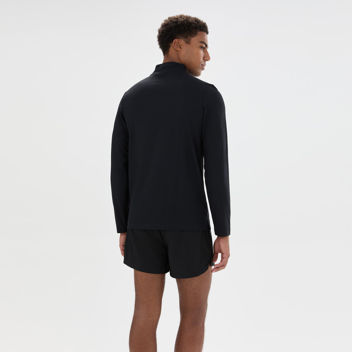 Ellesse Edmond 1/4 Zip Shirt, langærmet Herrer - sort