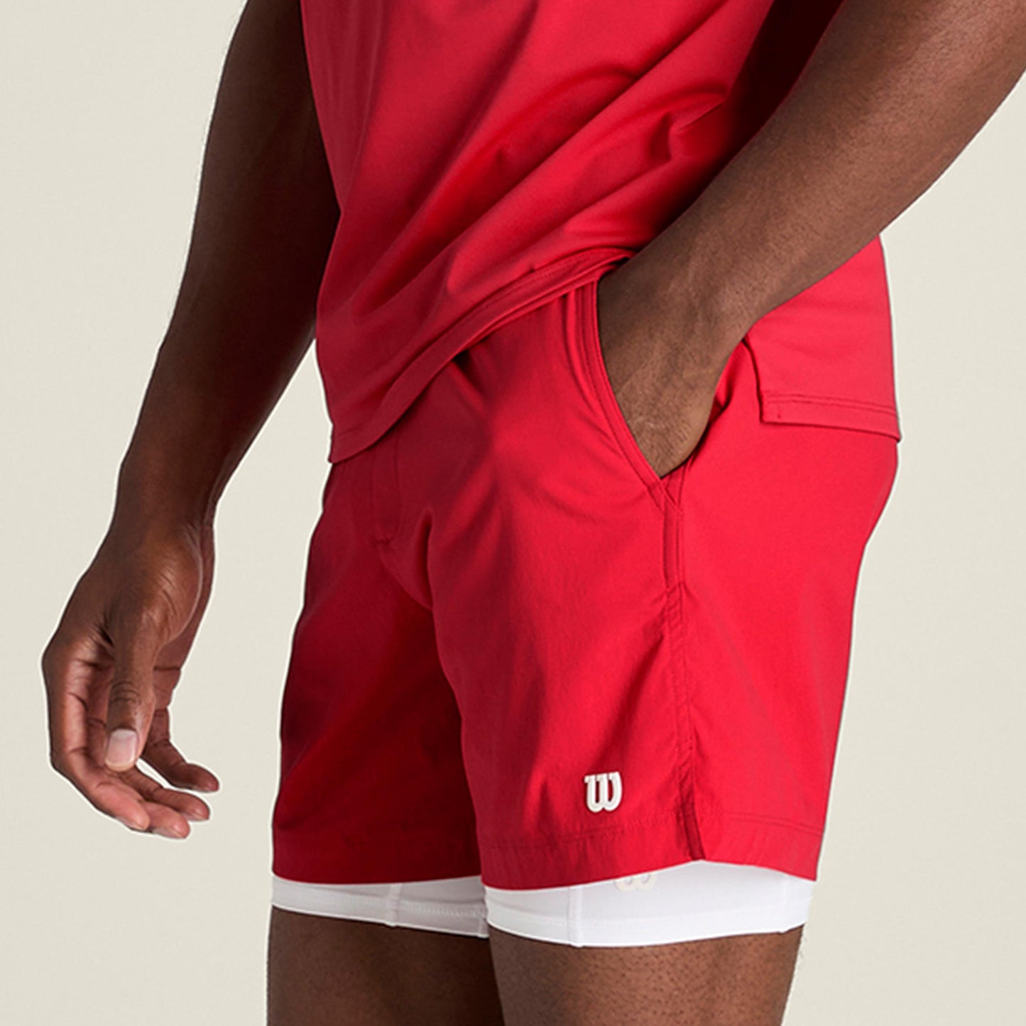 Wilson Volley 6in Unlined Shorts Herrer - rød
