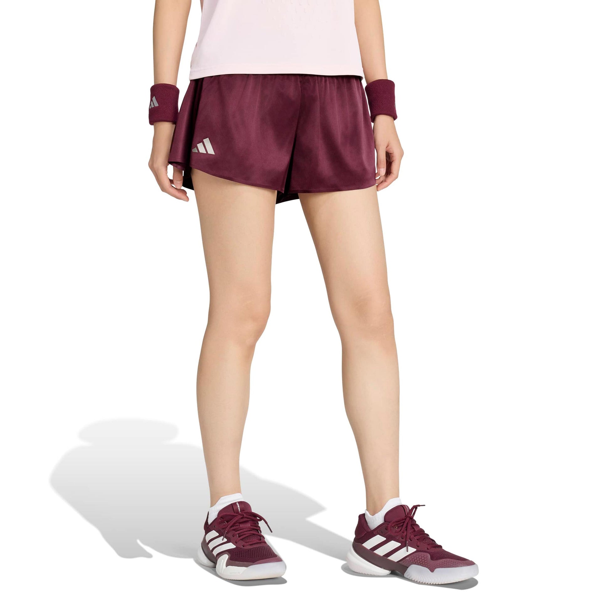 adidas Pro Shorts Damer - vinrød