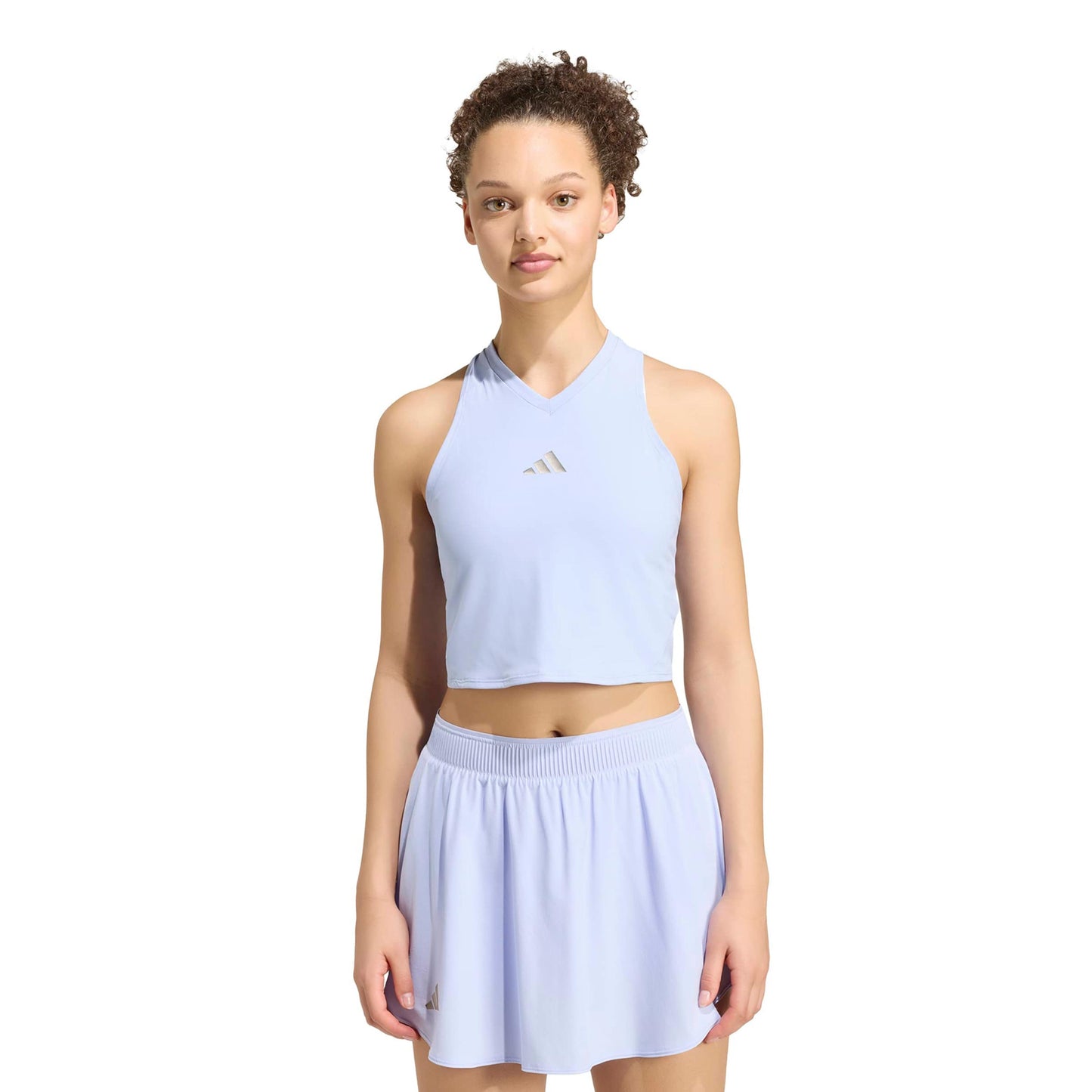 adidas Y- Pro Crop Tanktop Damer - syren, sølv
