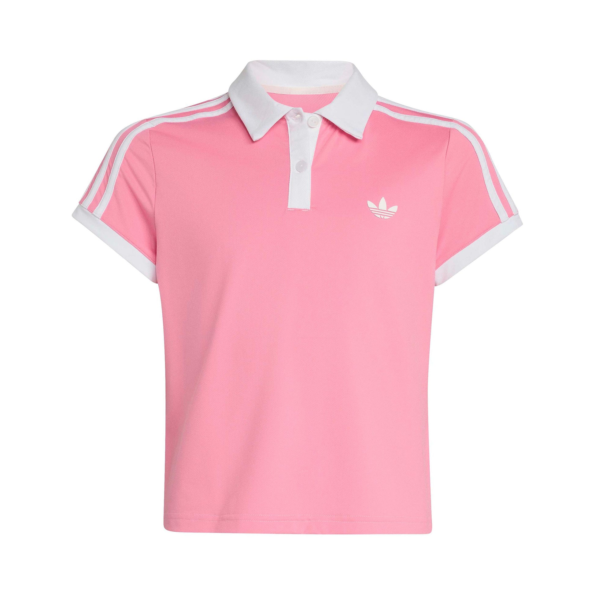 adidas Classics Polo Børn - pastelrosa, hvid