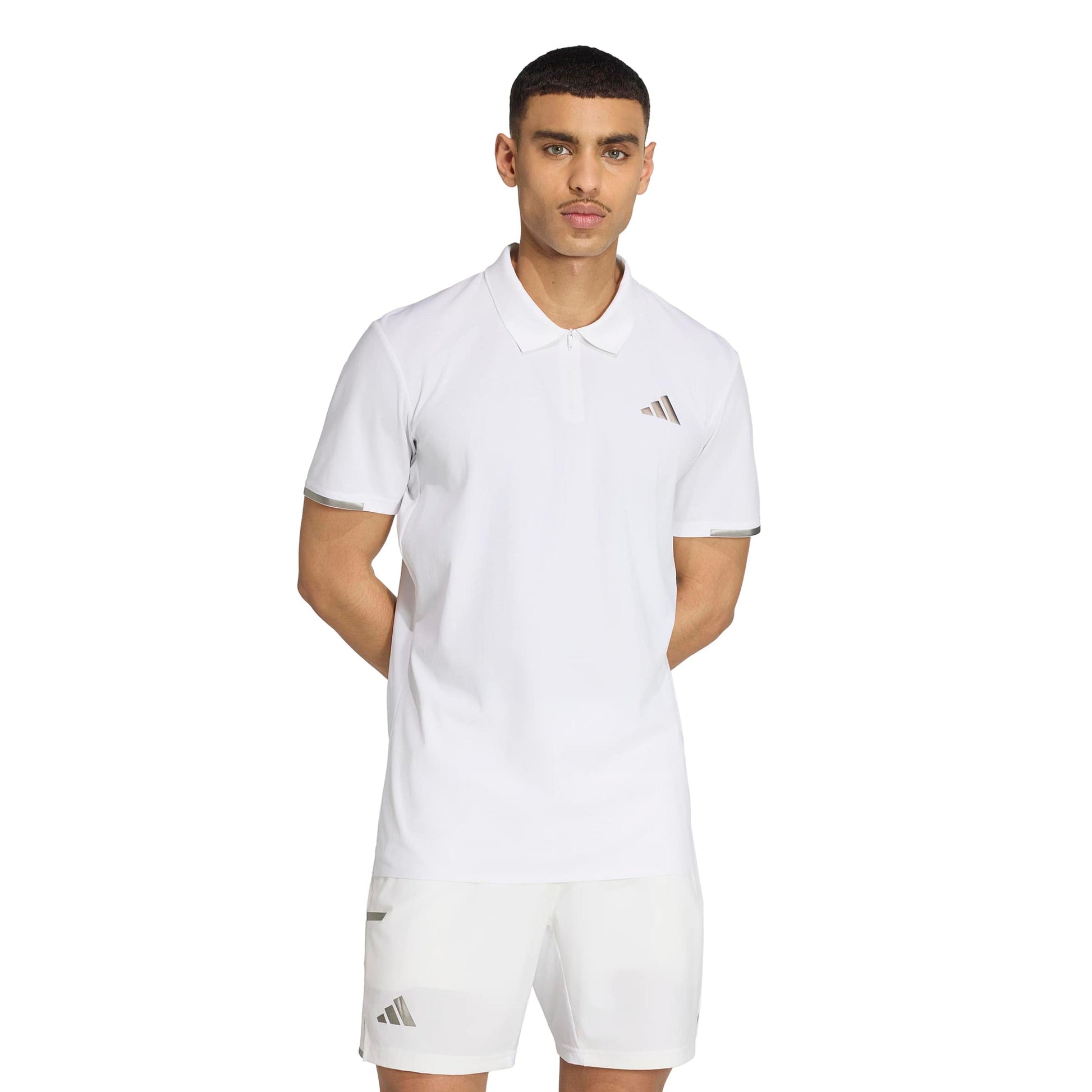 adidas Freelift Pro Polo Herrer - hvid, sølv