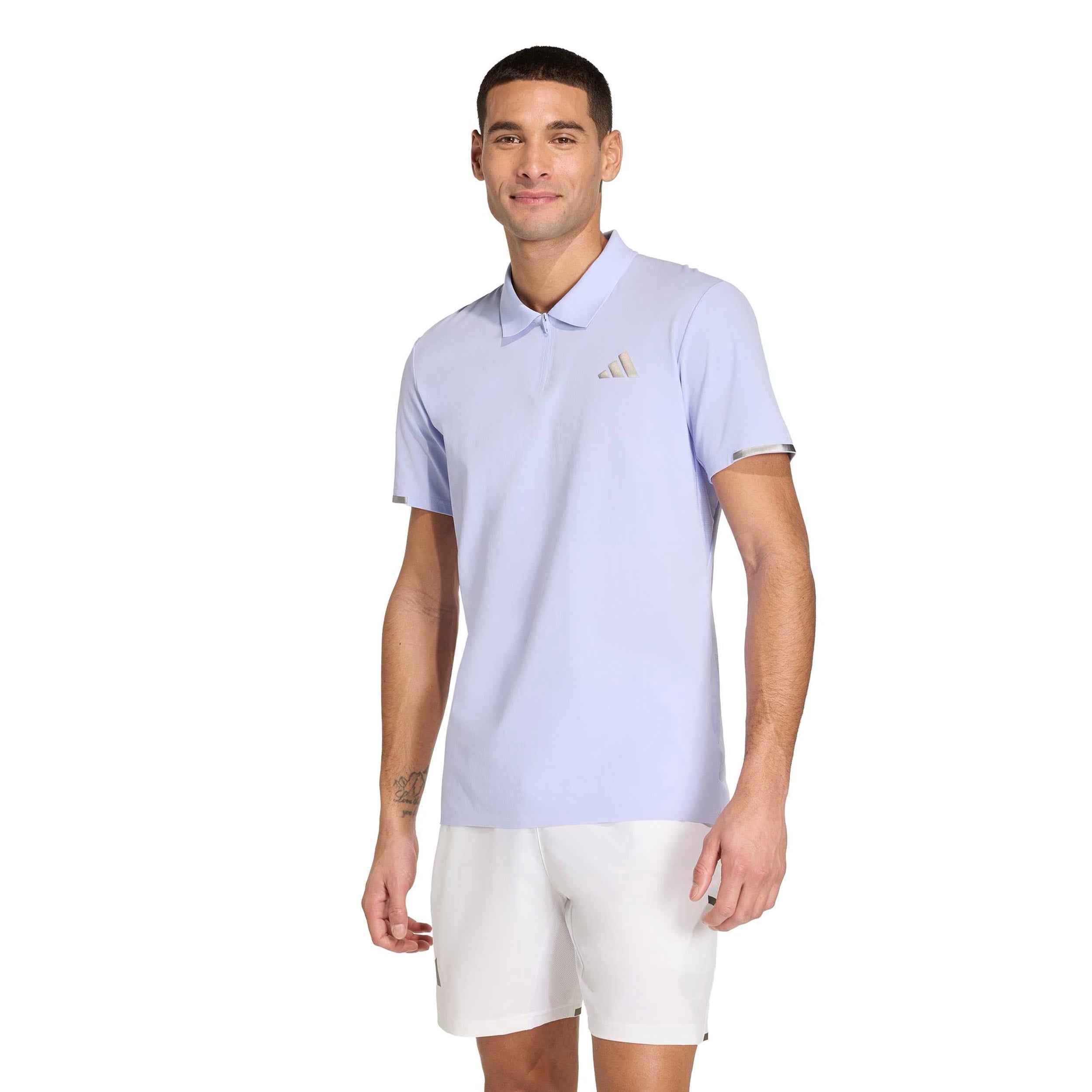 adidas Freelift Pro Polo Herrer - syren, sølv