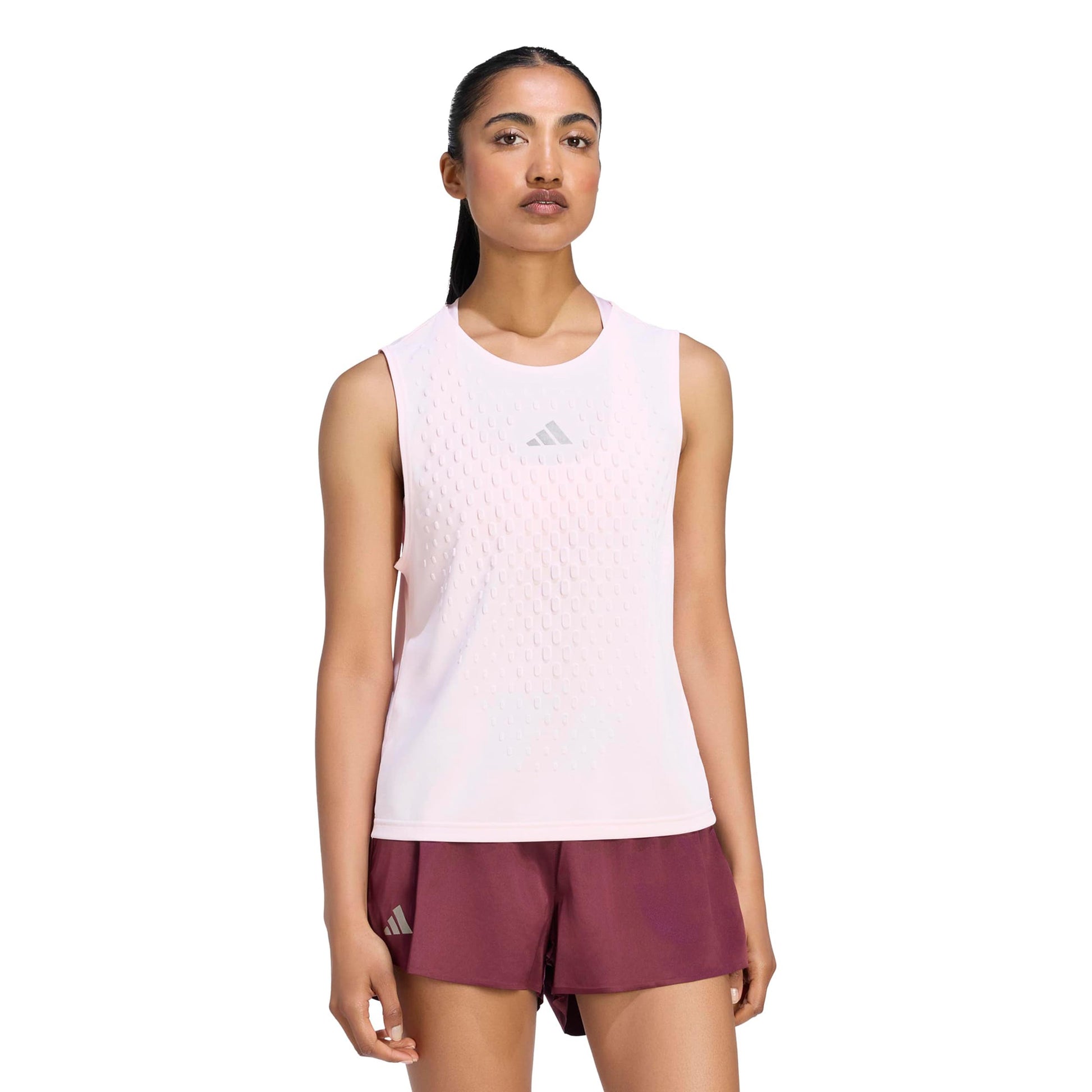 adidas 3D Pro Tanktop Damer - pastelrosa, sølv